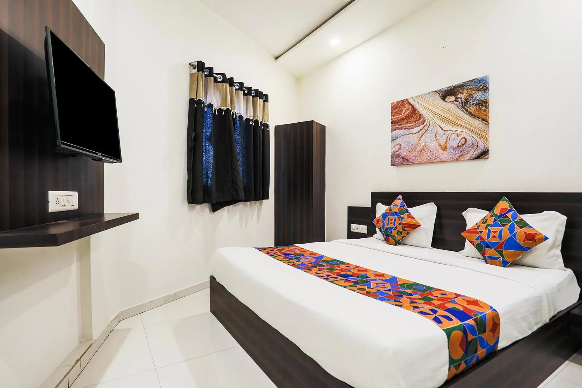 Bed in FabHotel SK - Nr Rajkot Municipal Corporation, Central Zone 120M