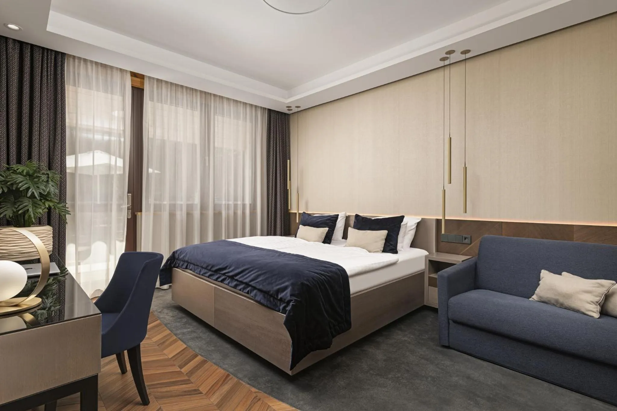 Bed in Avalon Resort & SPA