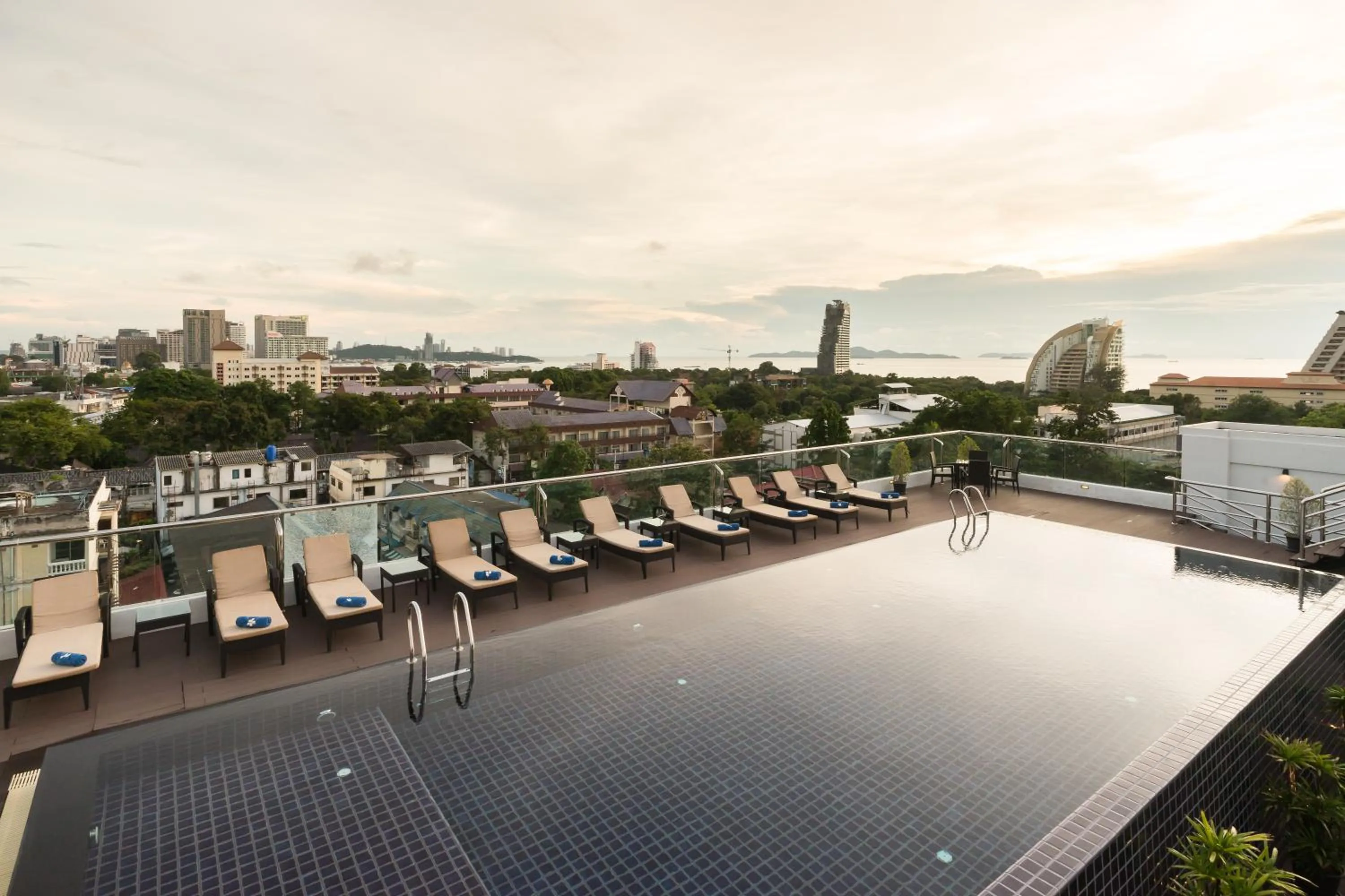 Property building in Blue Boat Hotel JC