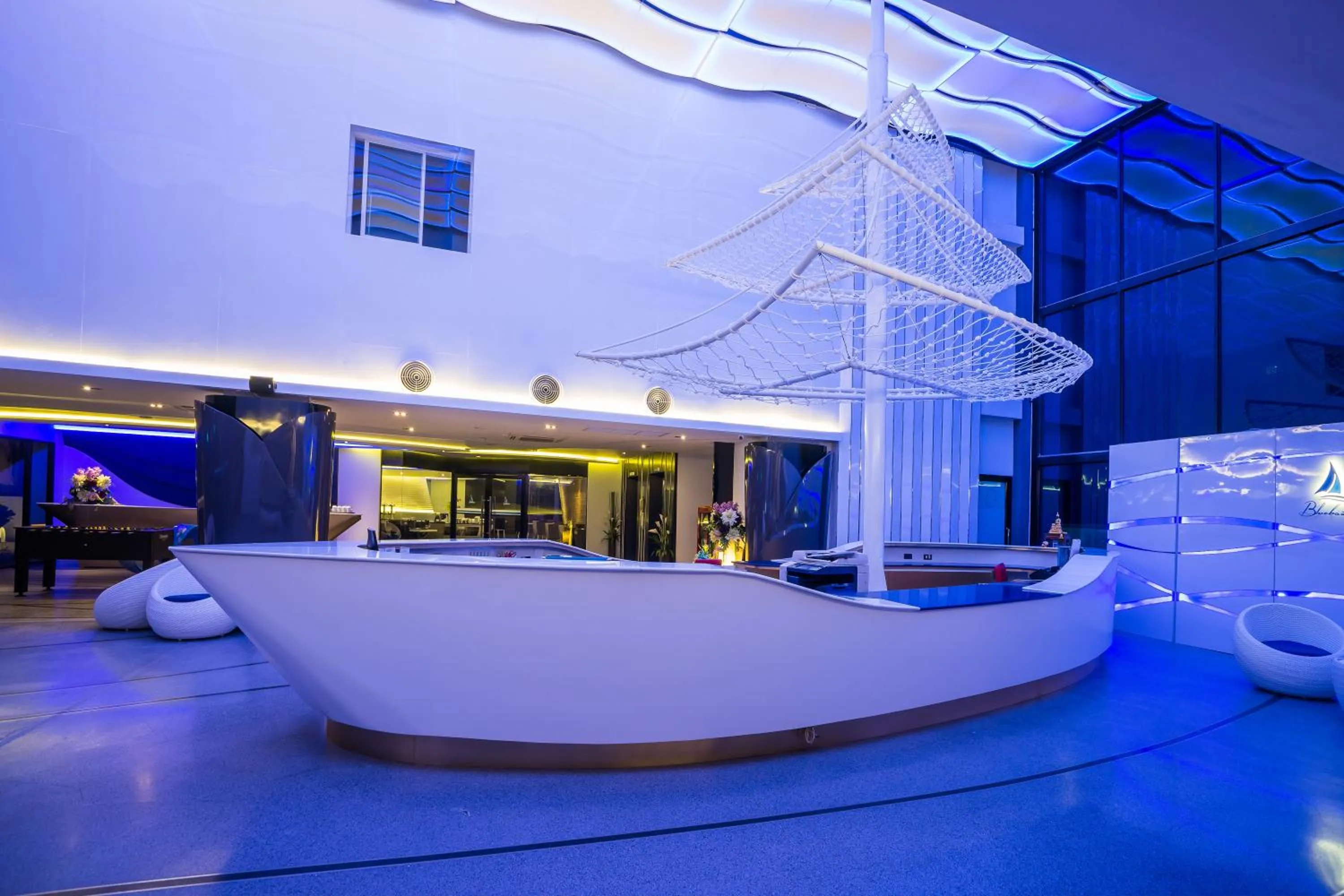 Property building in Blue Boat Hotel JC