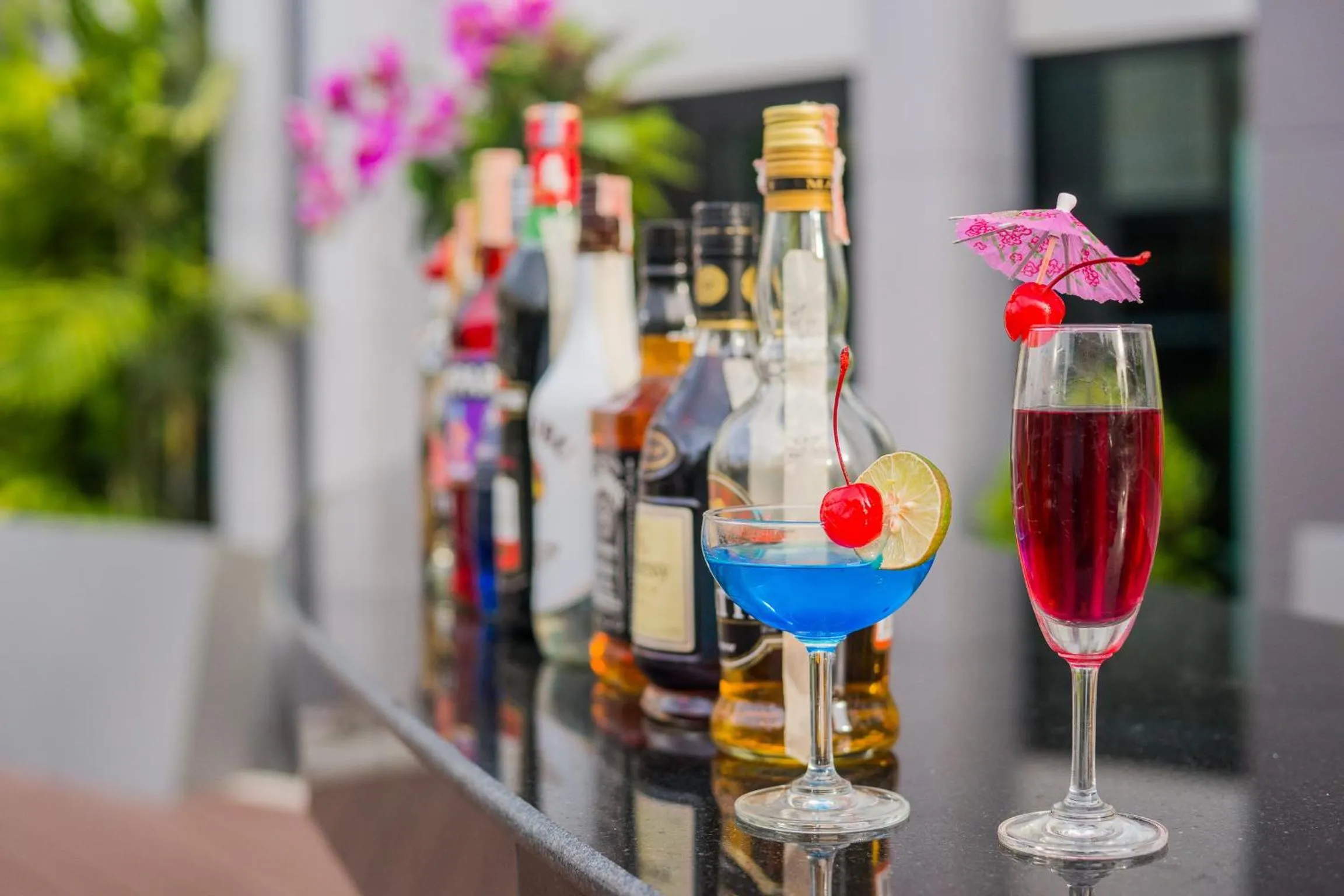 Drinks in Blue Boat Hotel JC