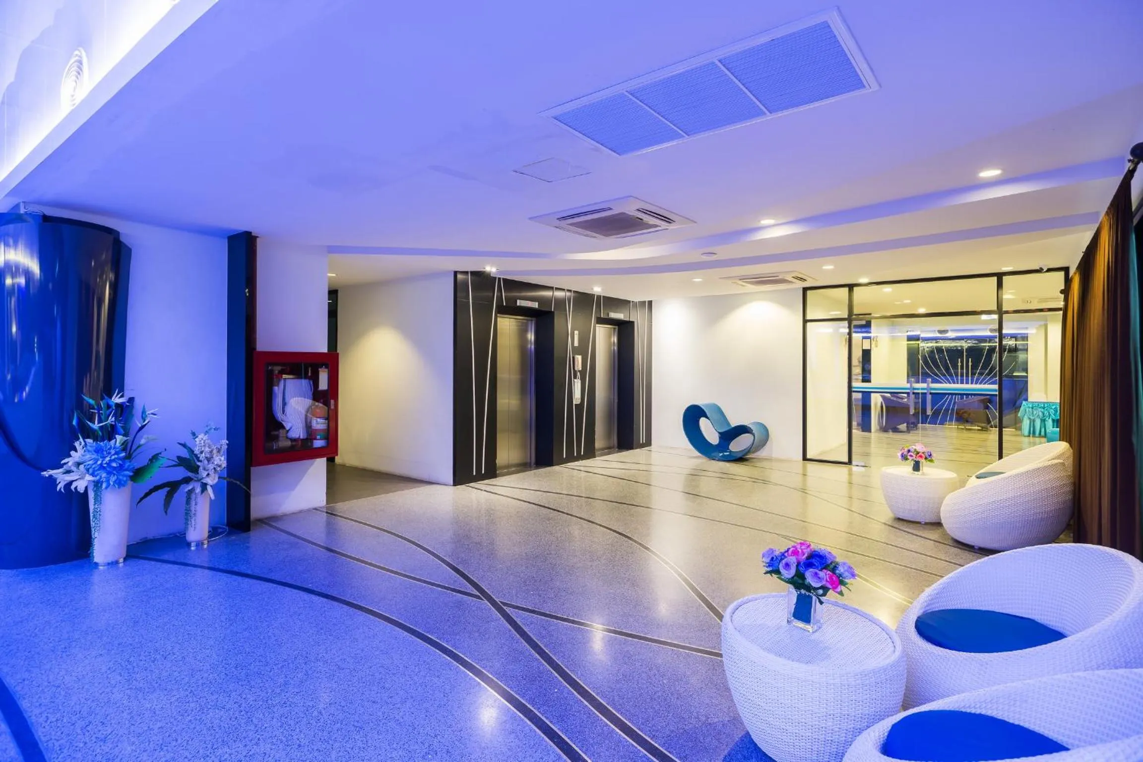 Property building in Blue Boat Hotel JC