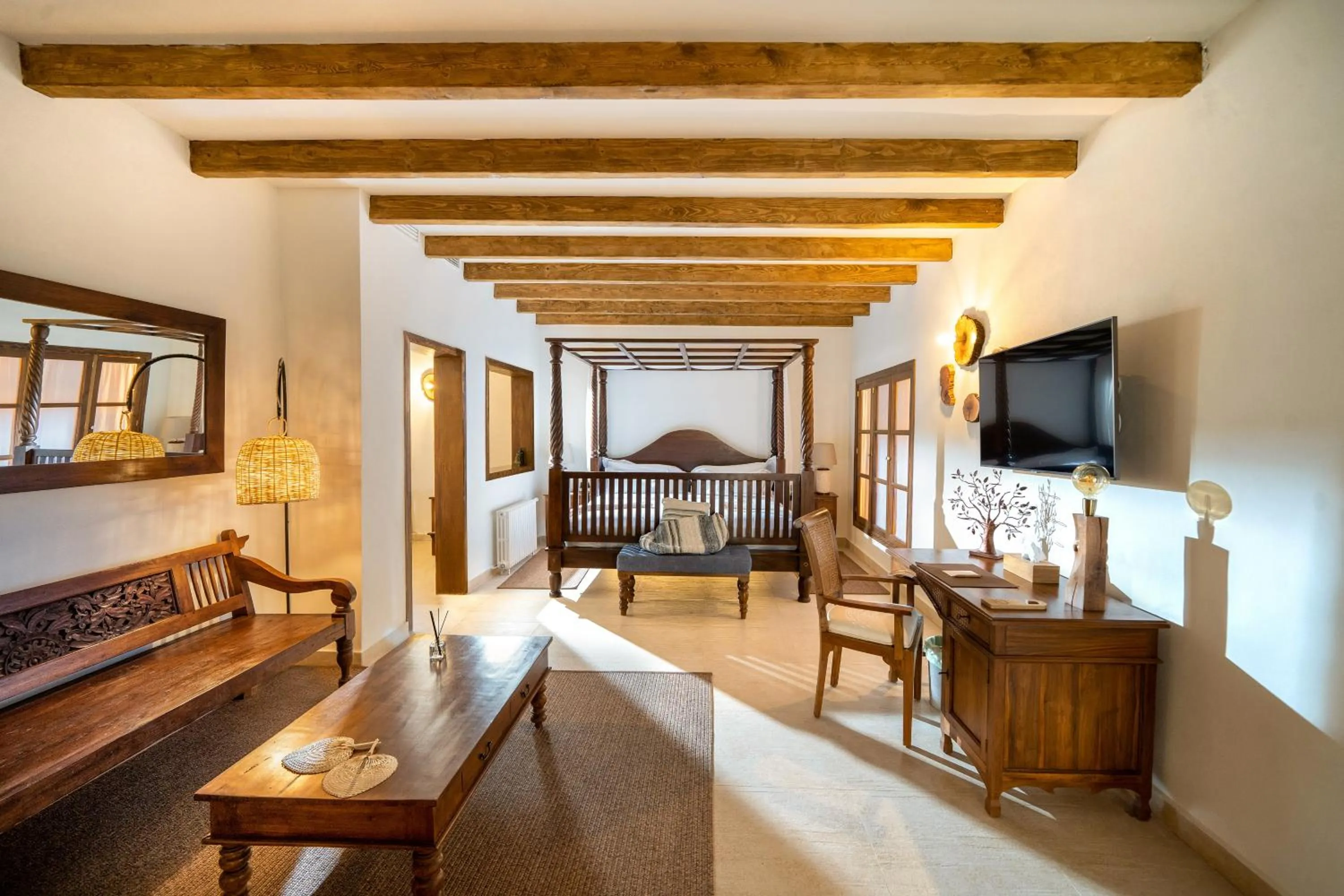 Photo of the whole room, Bed in Finca Ratxo Hotel, member of Melia Collection