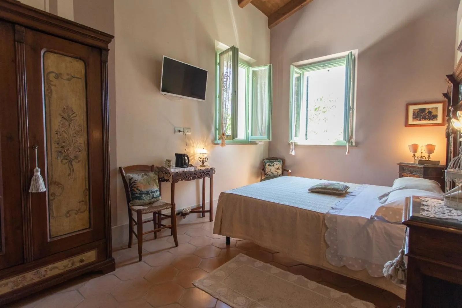 Bed in Locanda Antico Casale Cesenatico