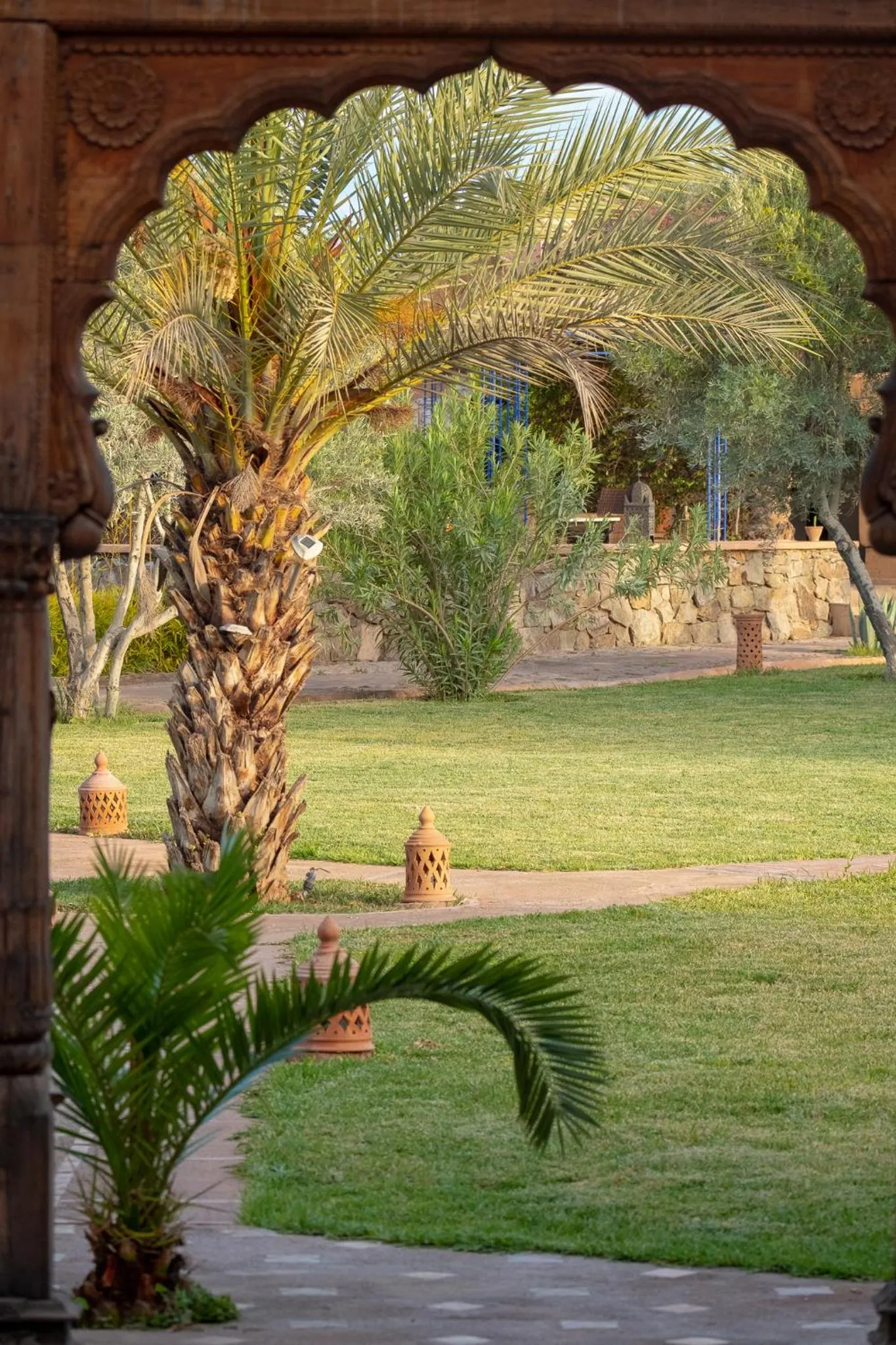 Garden view in SOBOL Le Chant des Oliviers