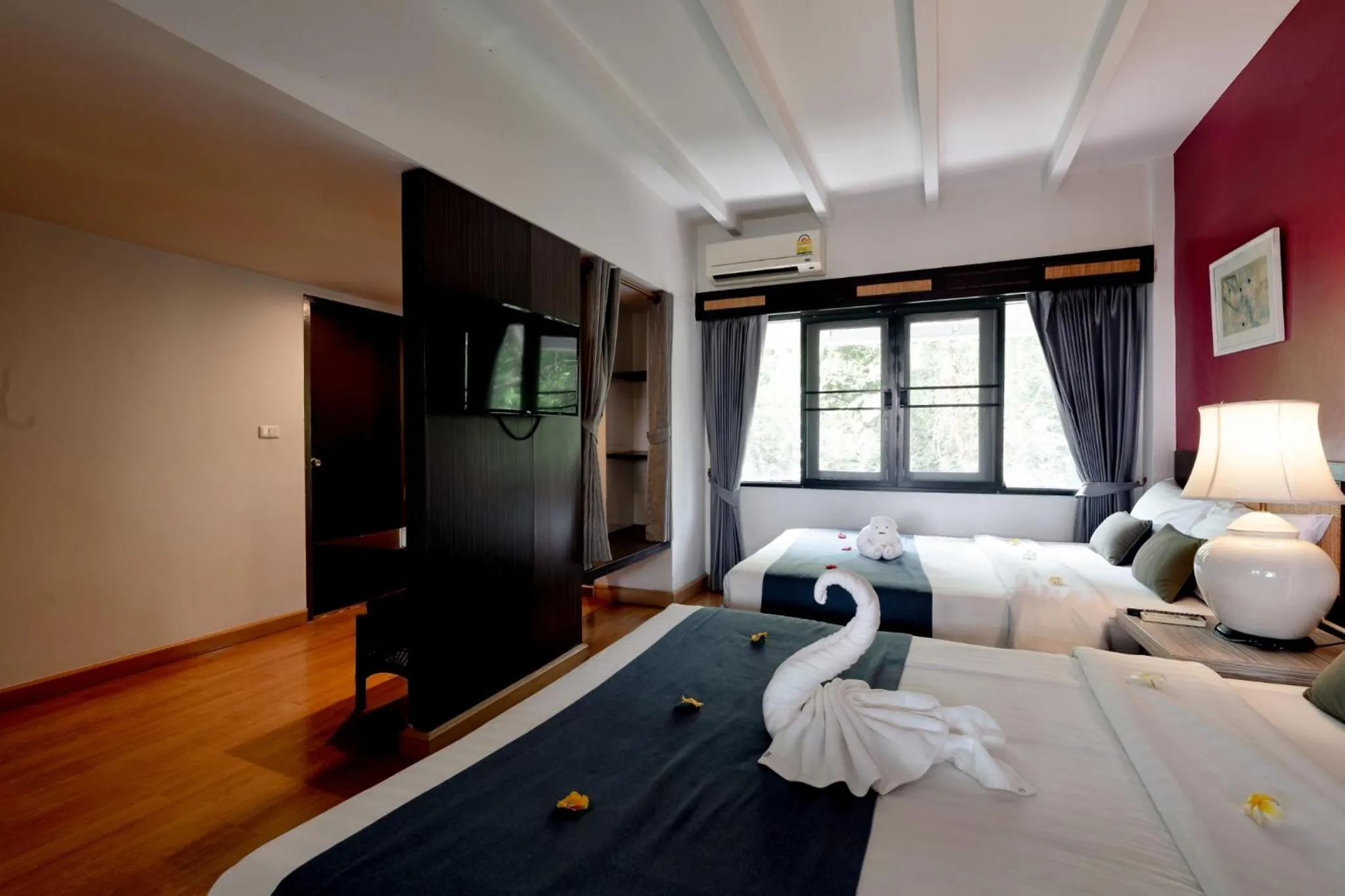 Bed in Natural Park Resort Pattaya