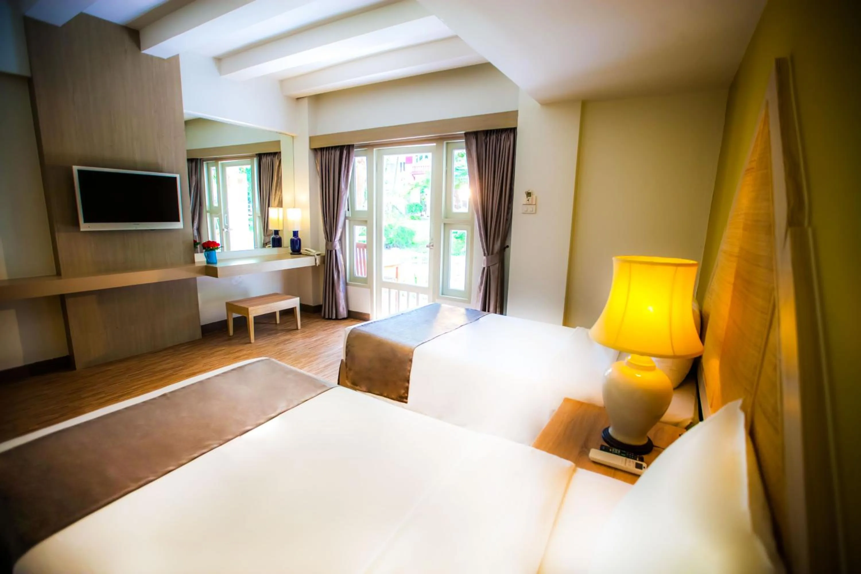 Bedroom, Bed in Natural Park Resort Pattaya