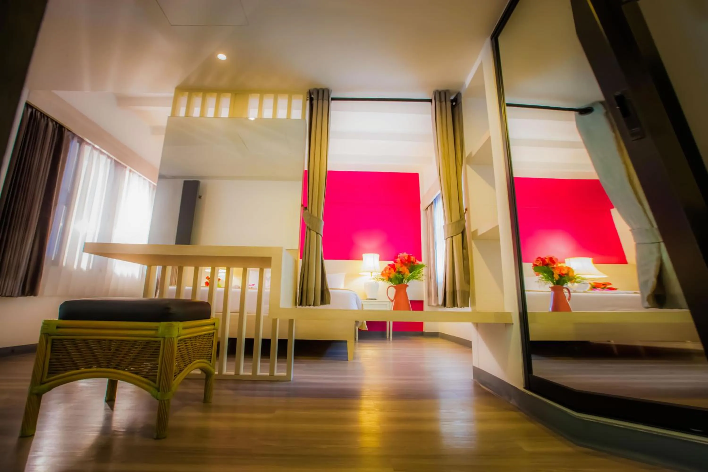 Bedroom, Bed in Natural Park Resort Pattaya