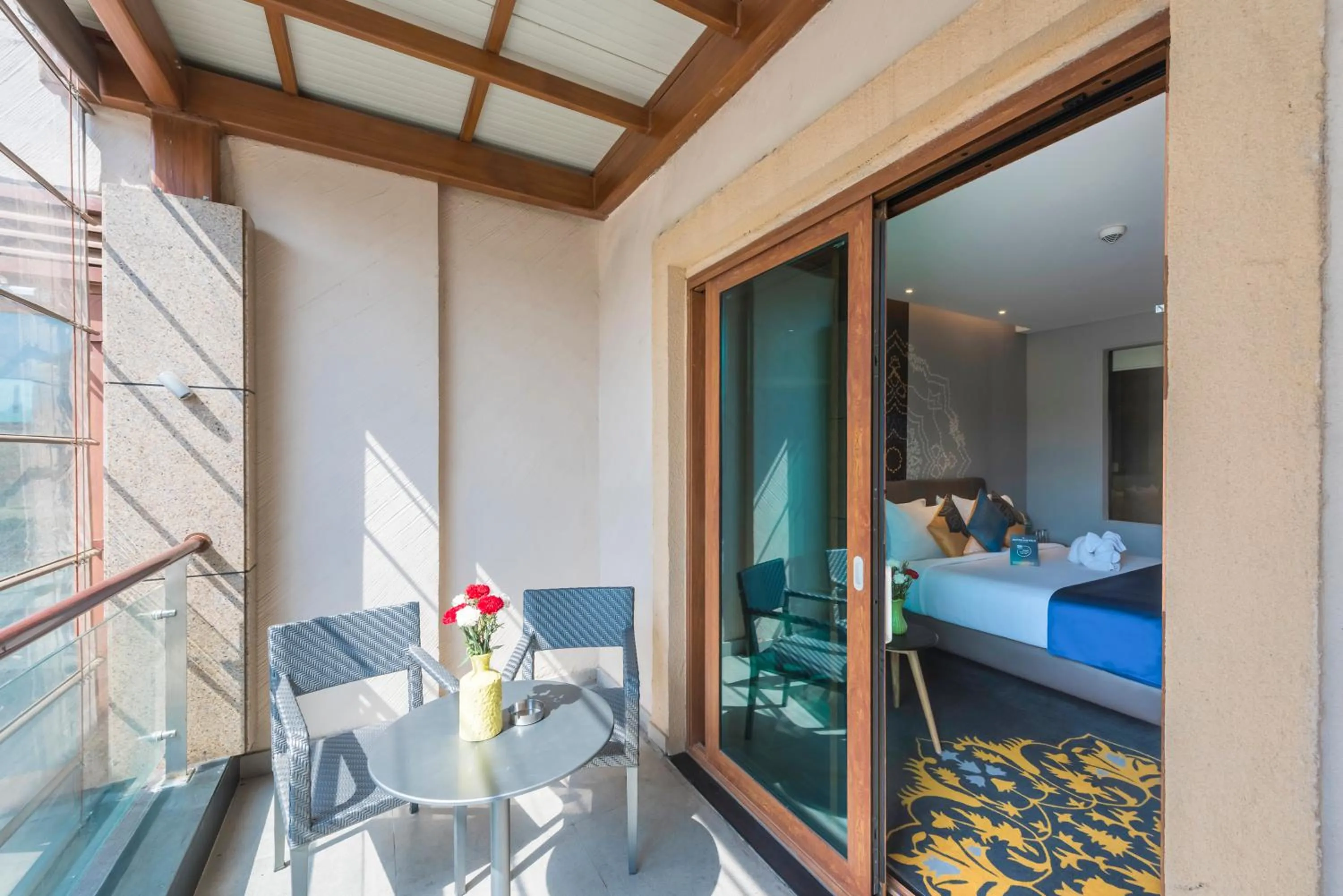 Patio, Bed in Grand Mercure Mysore - An Accor Brand