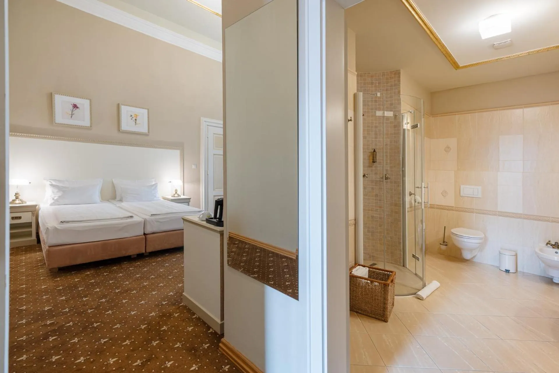 Bed in Hotel Gino Park Palace - Kaštieľ Orlové