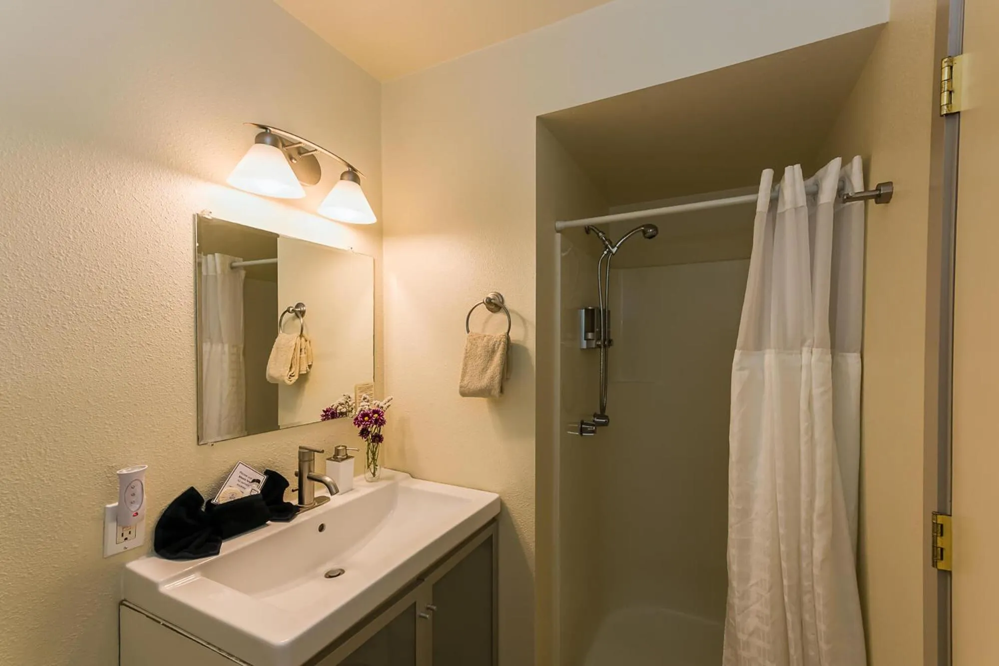 Shower in Cottages at Little River Cove
