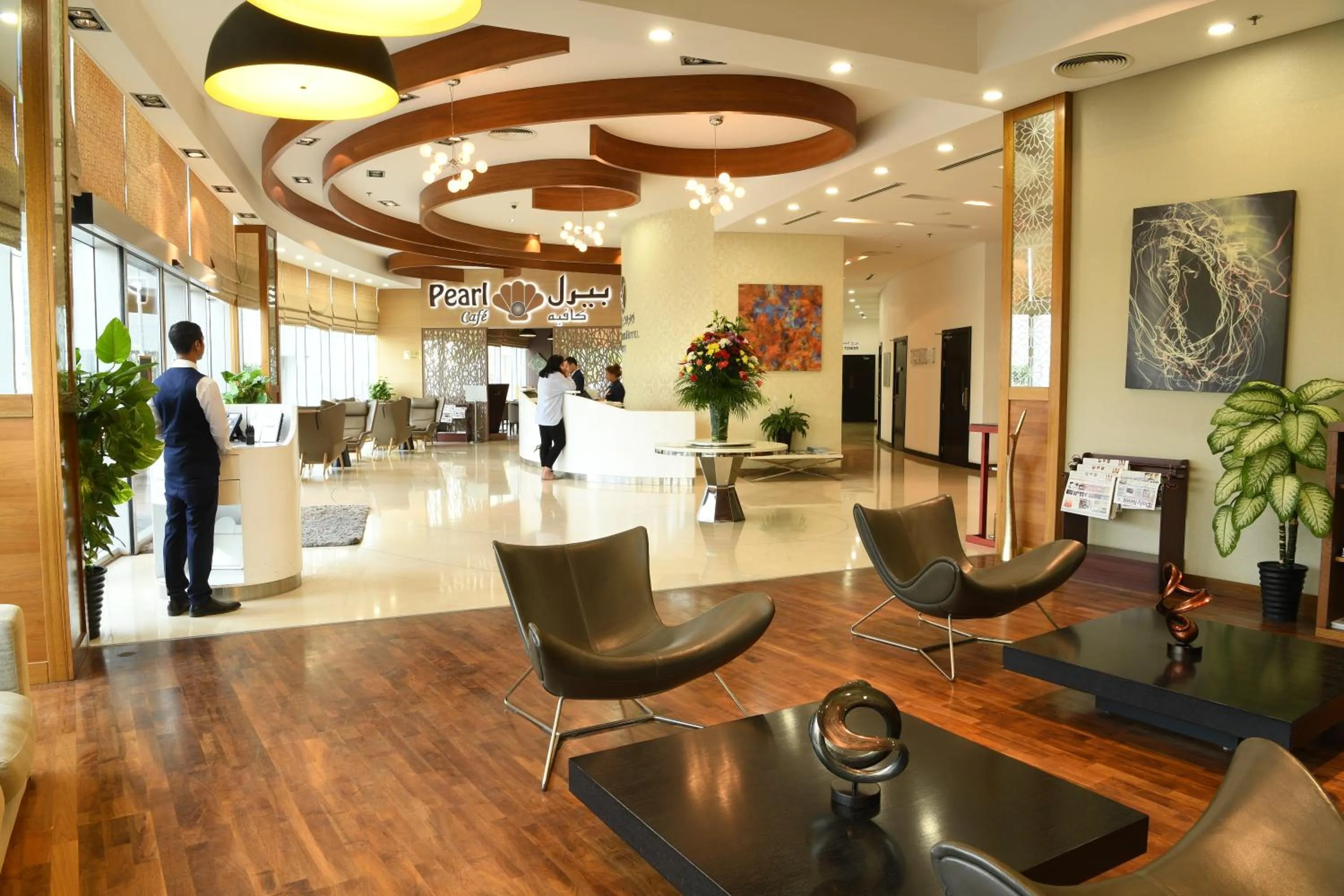 Lobby or reception in Gulf Suites Hotel Amwaj