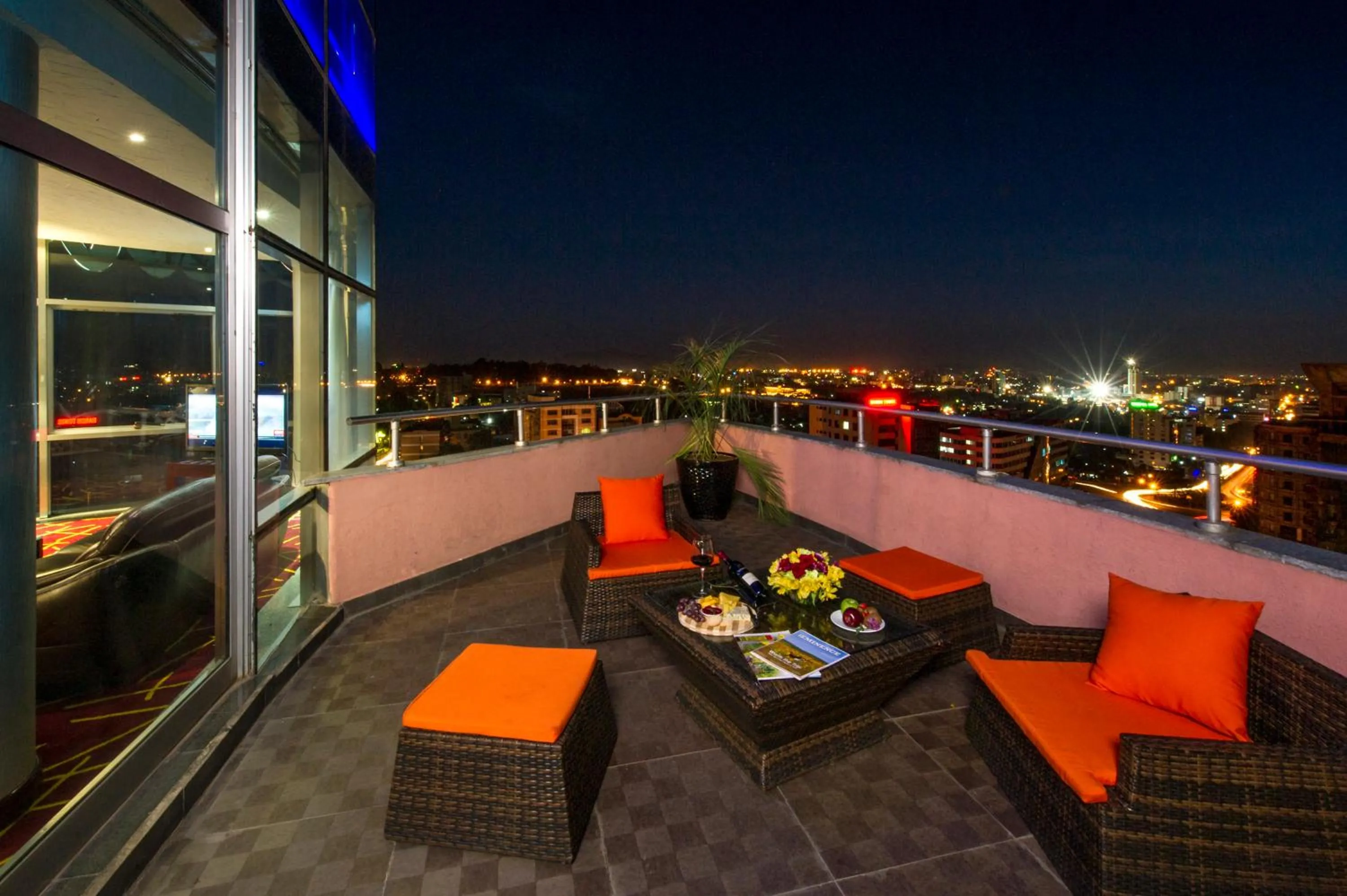 Patio in Grand Eliana Hotel Conference & Spa