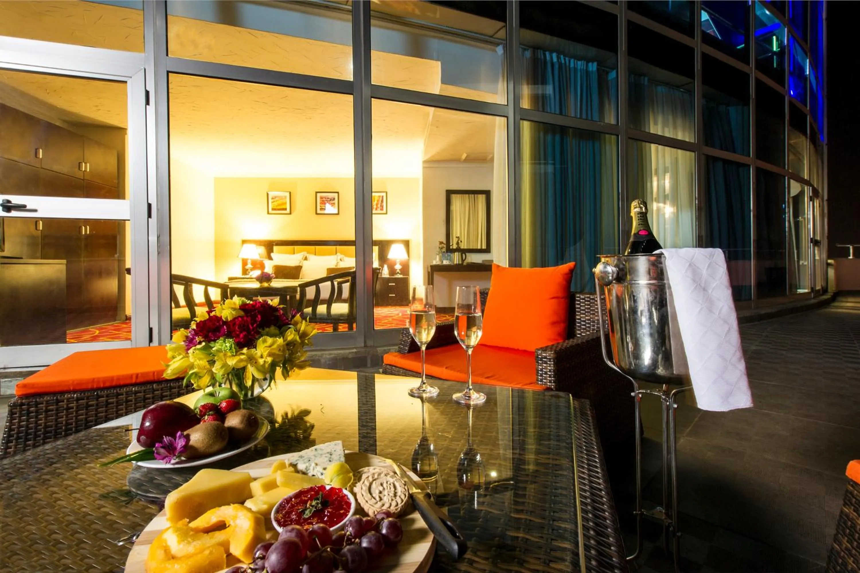 Patio in Grand Eliana Hotel Conference & Spa