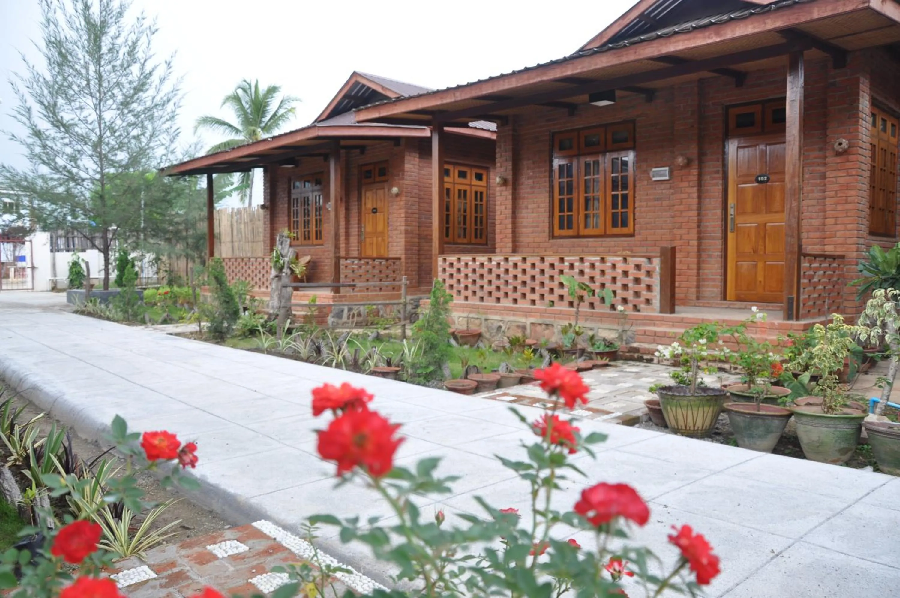 Garden view in Trinity Family Inn