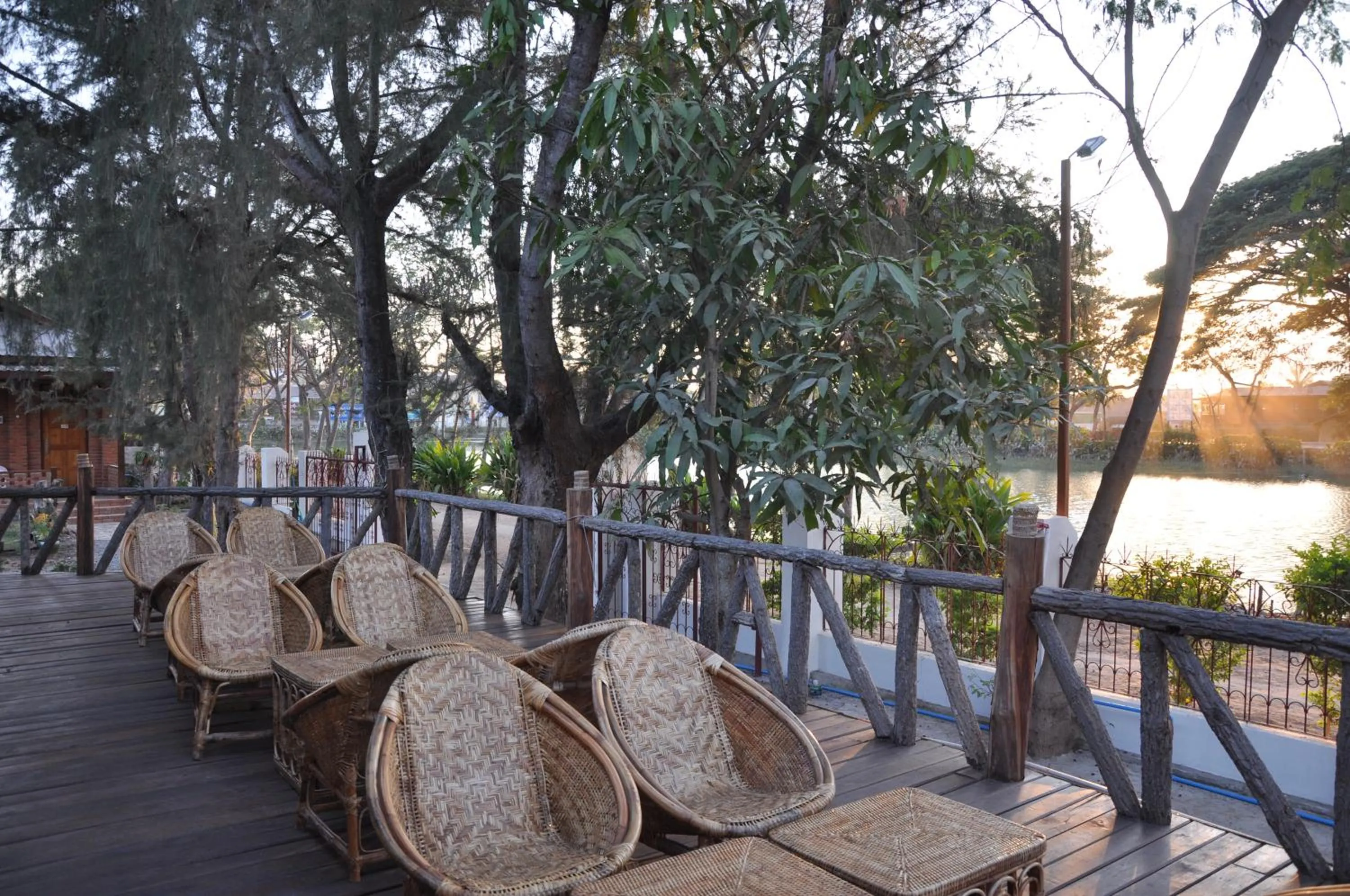 Patio in Trinity Family Inn