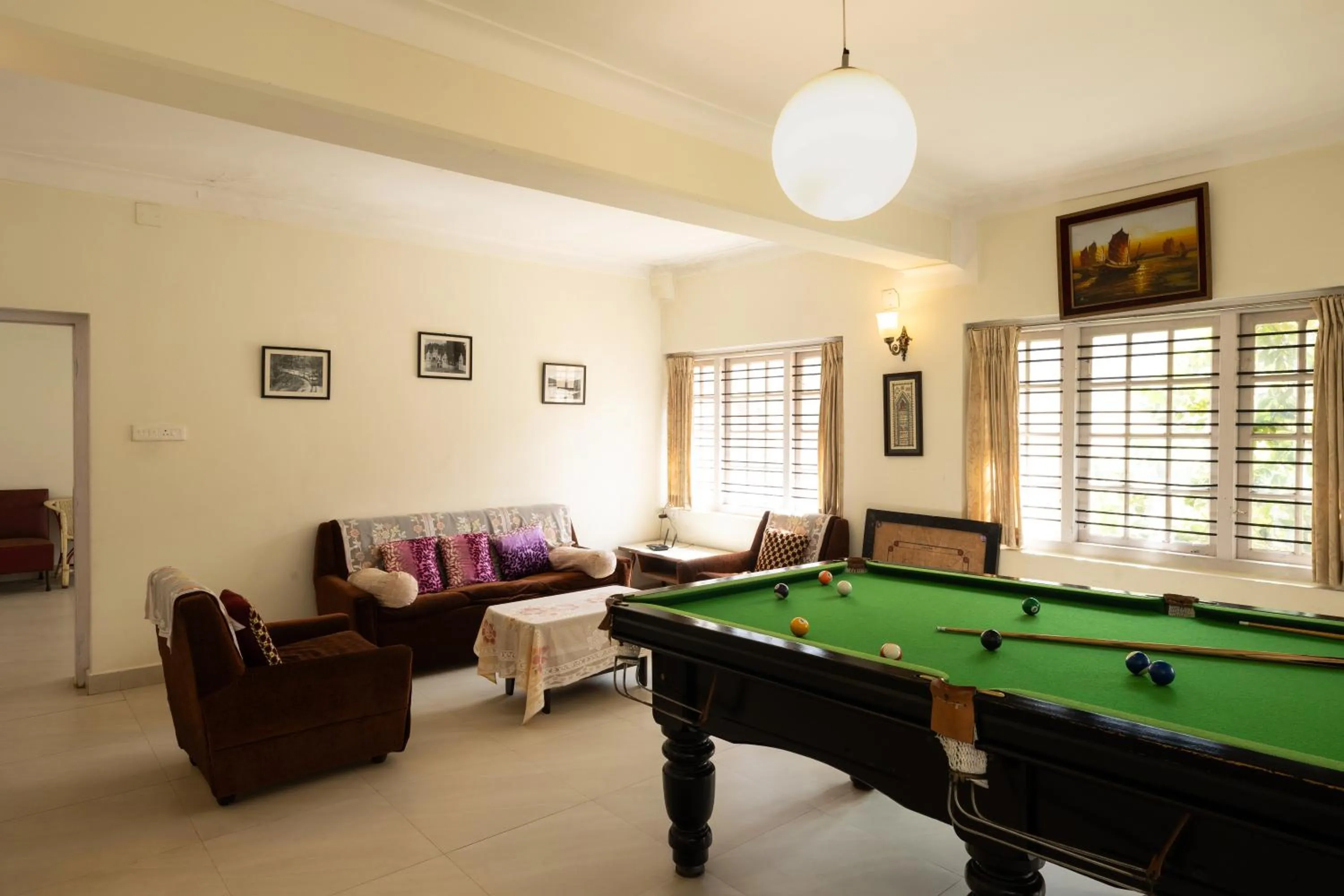 Game Room in Colonels inn