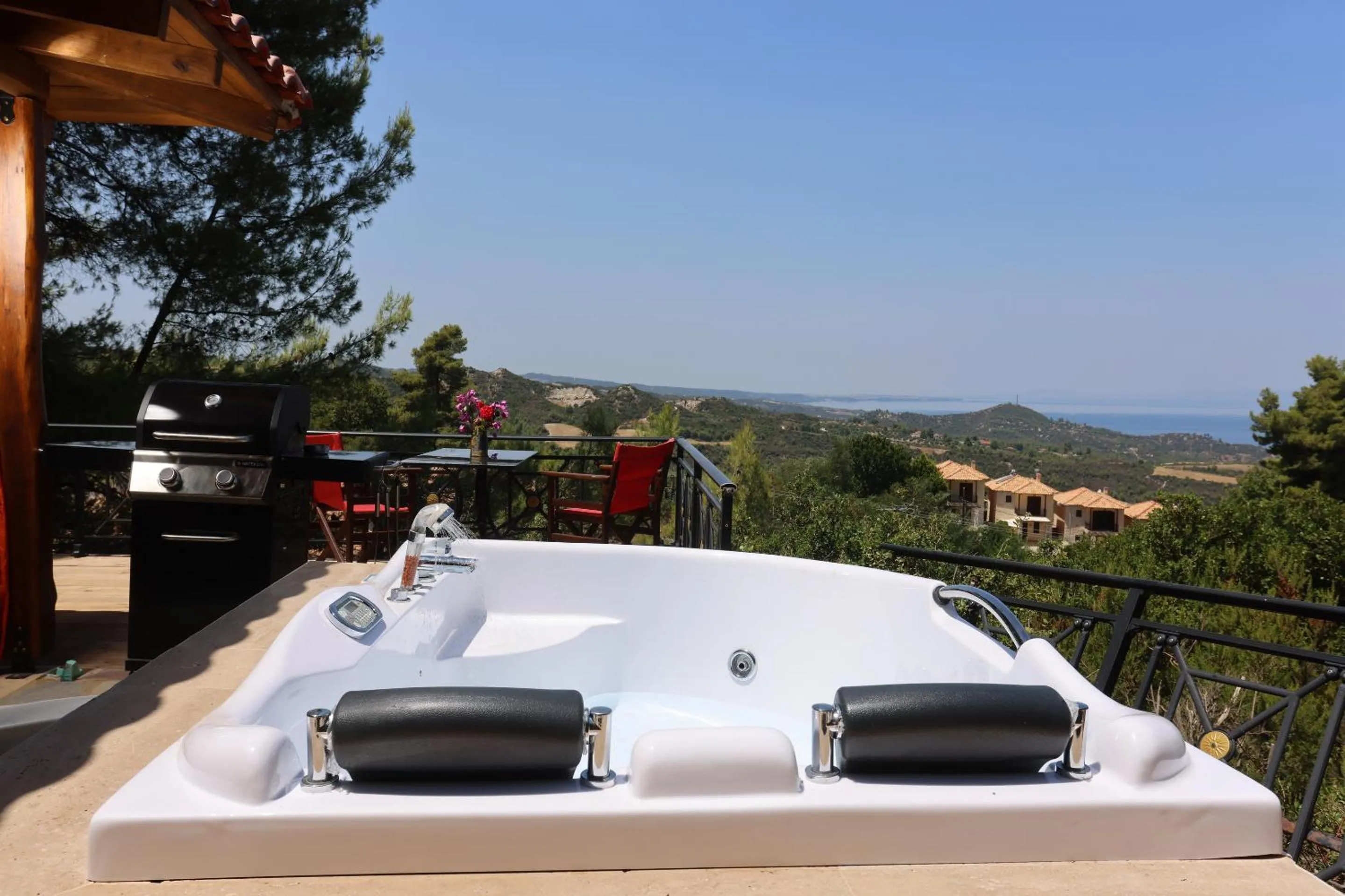 Balcony/Terrace in Akritas Ef Zin Villas & Suites