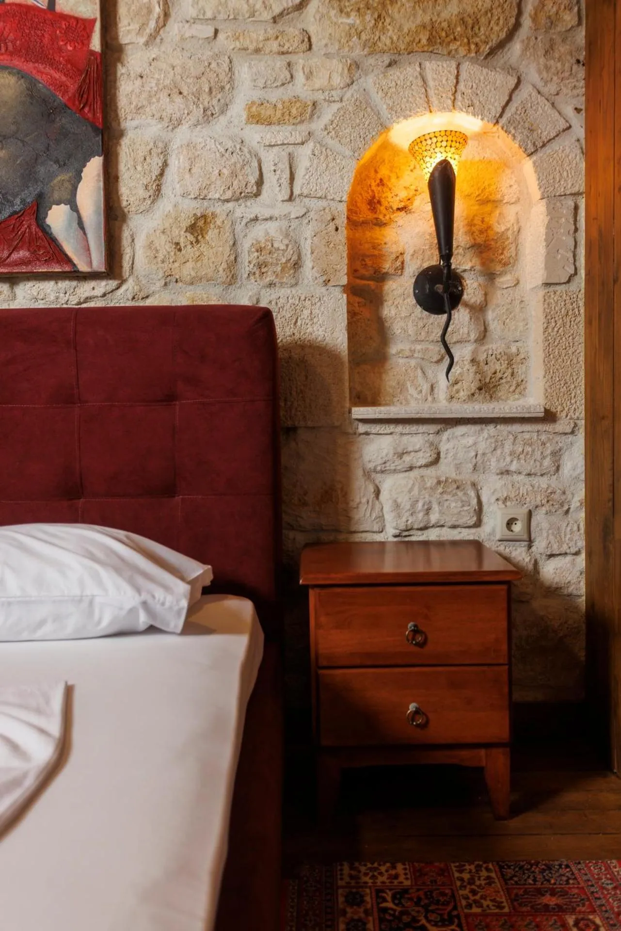 Bed in Akritas Ef Zin Villas & Suites