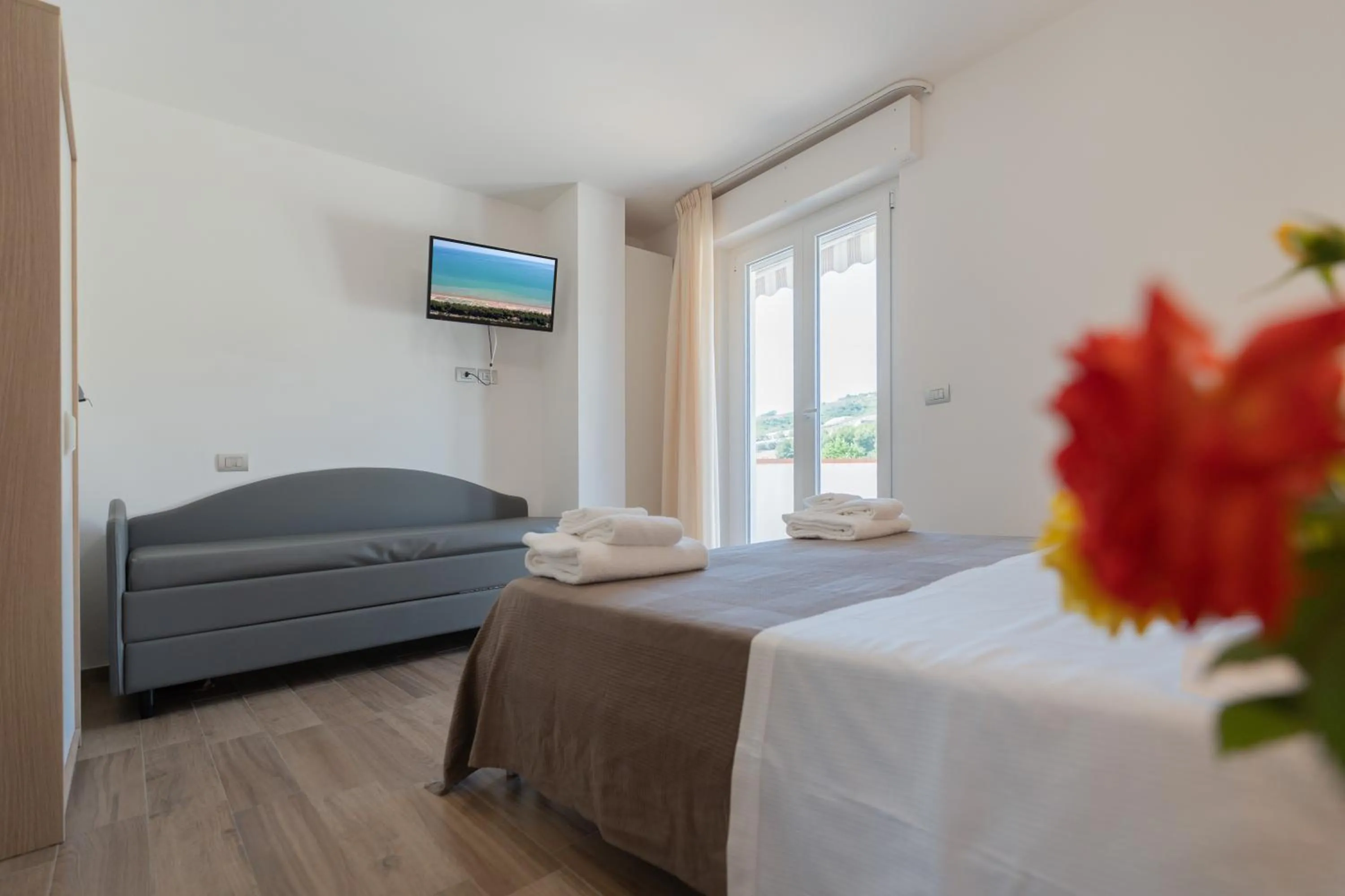 Bed in Pineto Resort