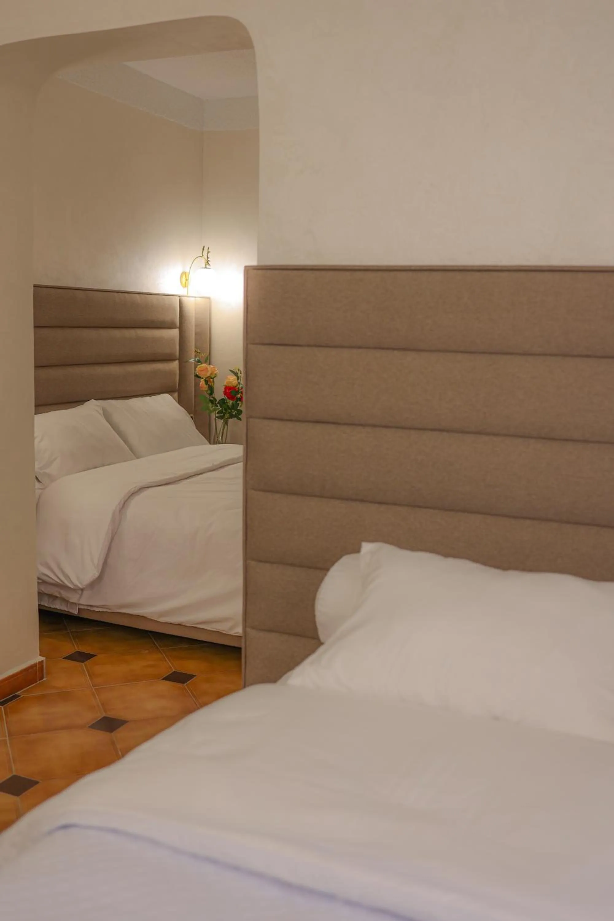 Bed in Hôtel Des Lilas