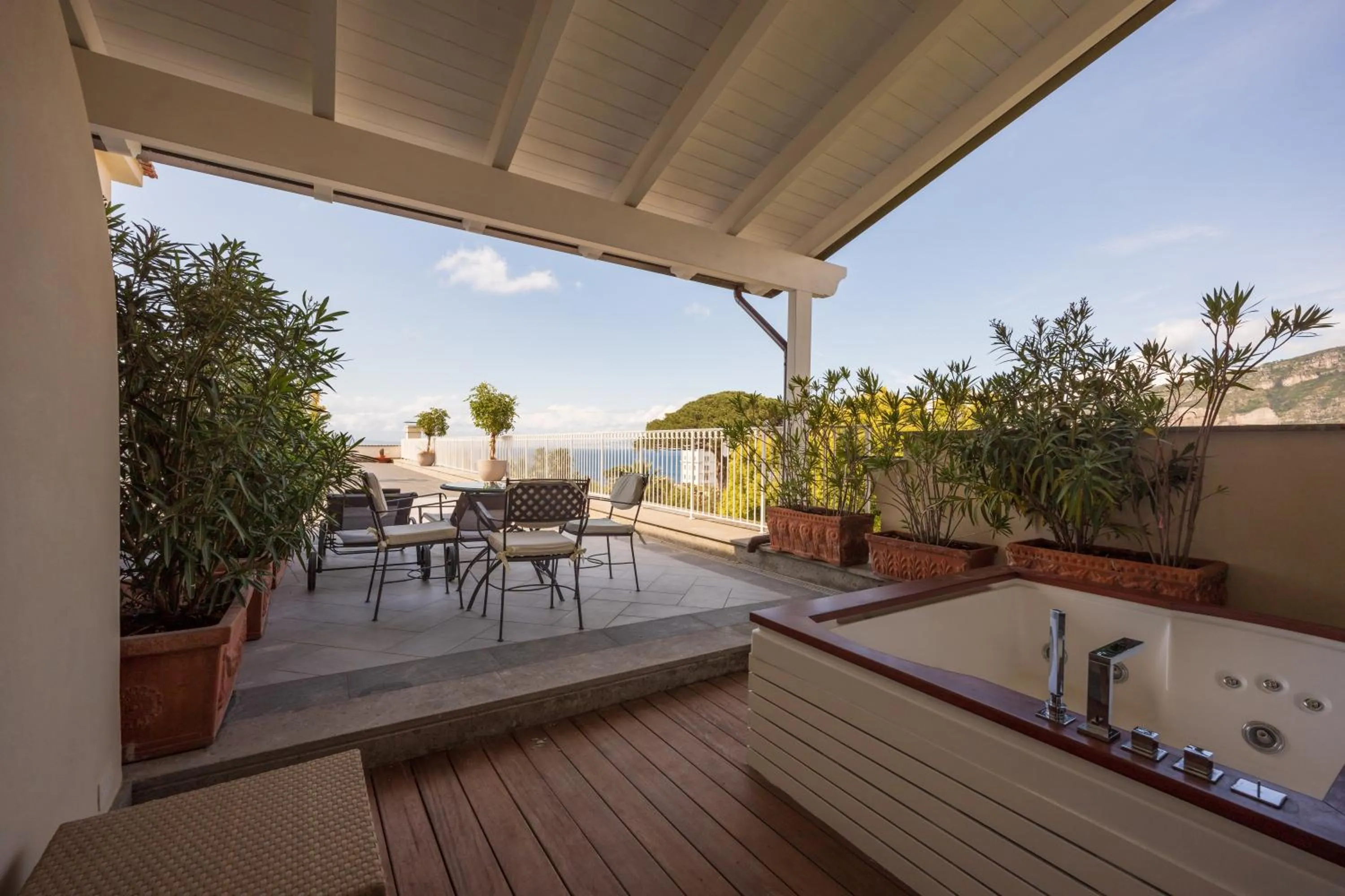 Patio in Grand Hotel Cocumella