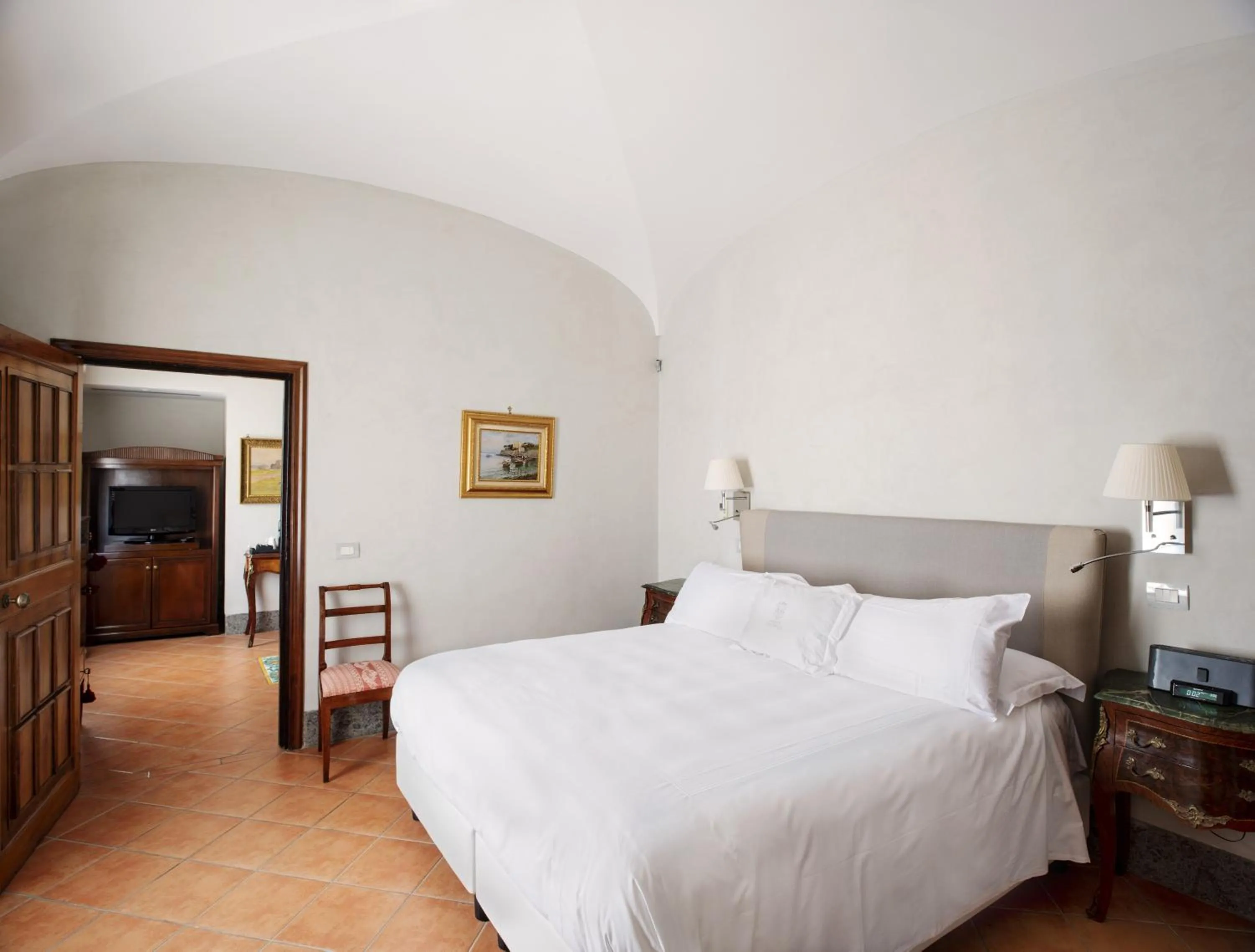 Bedroom, Bed in Grand Hotel Cocumella