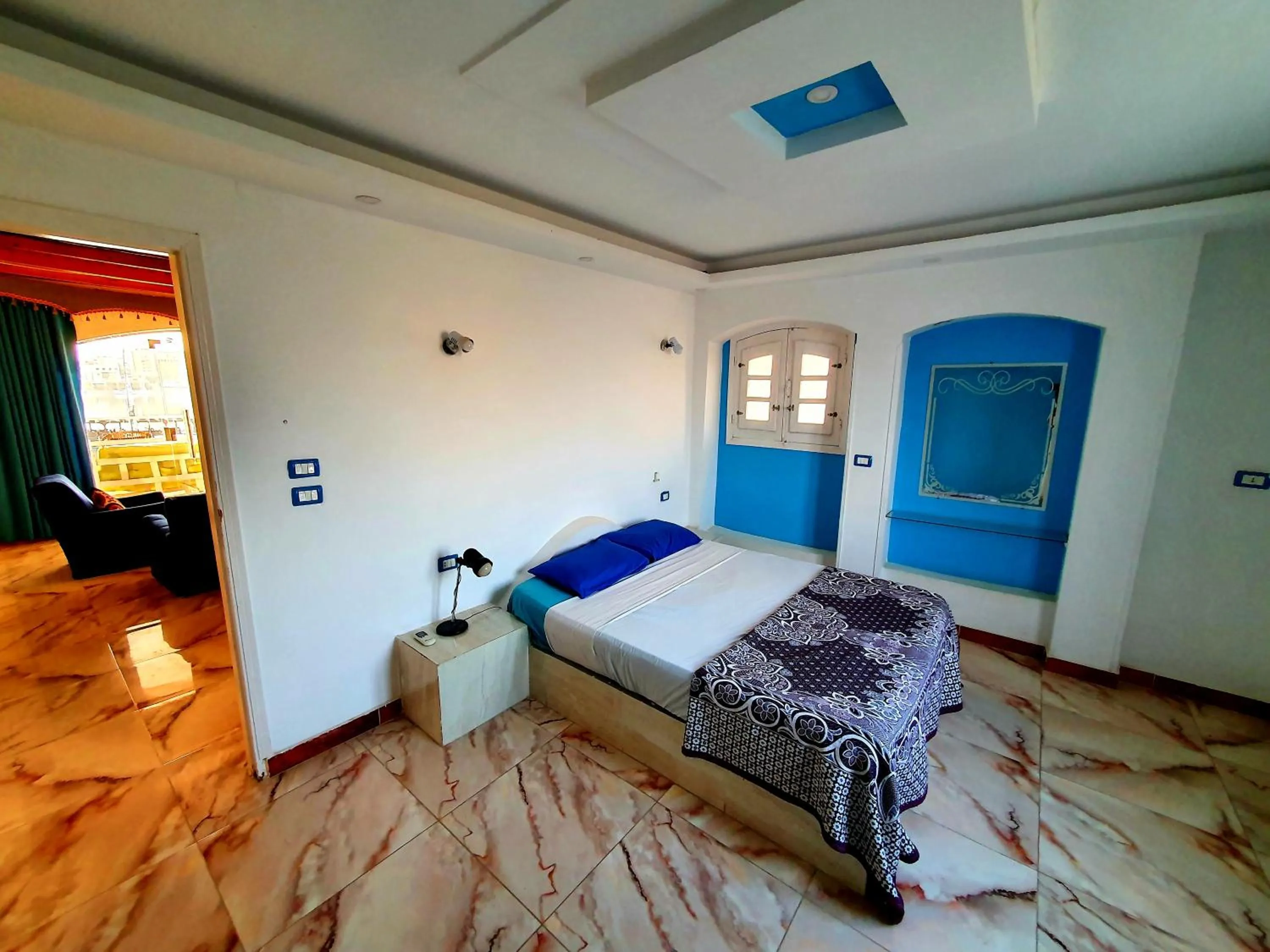 Bed in Luxor Guest House