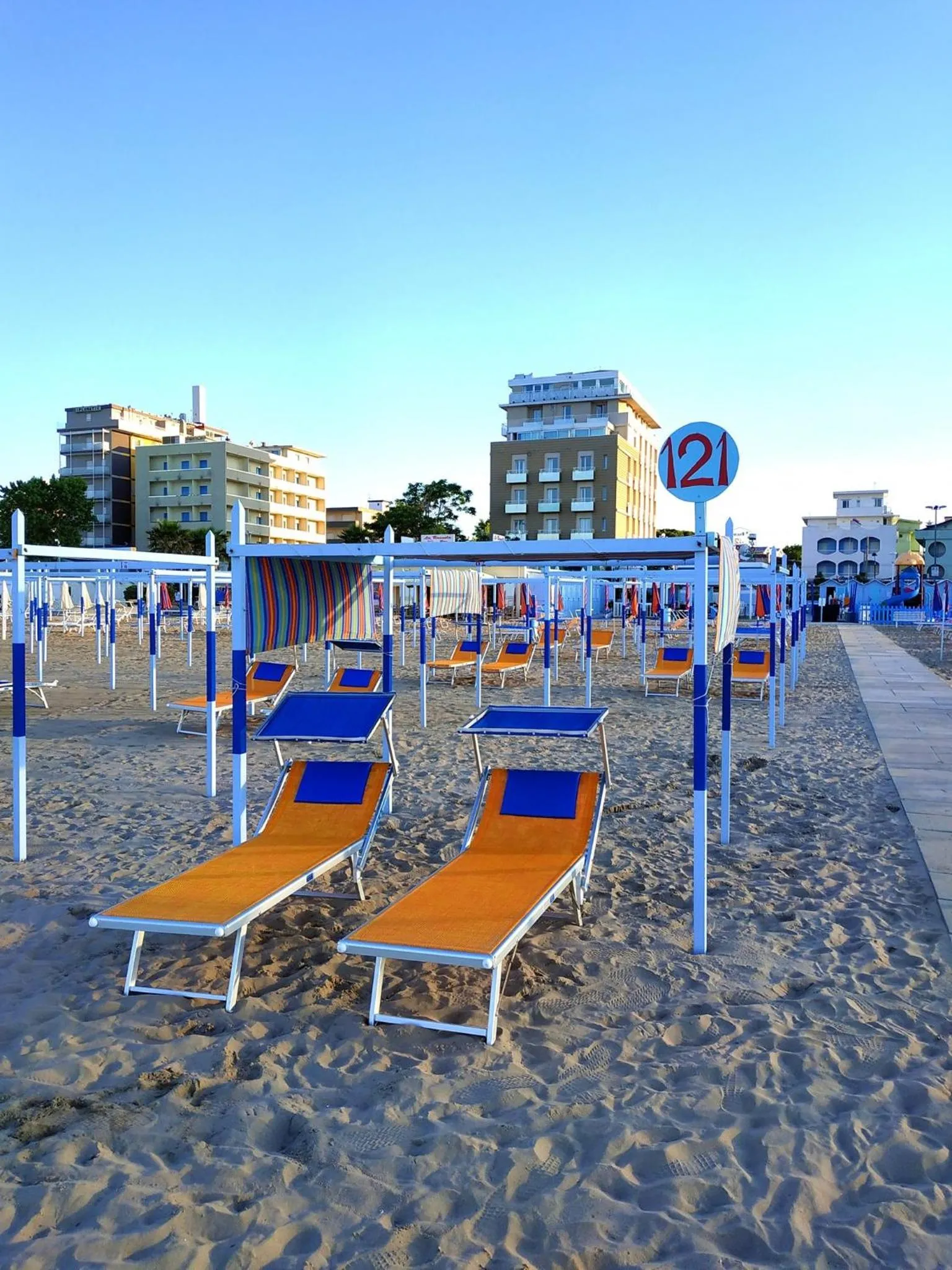Beach in Hotel Rosalba