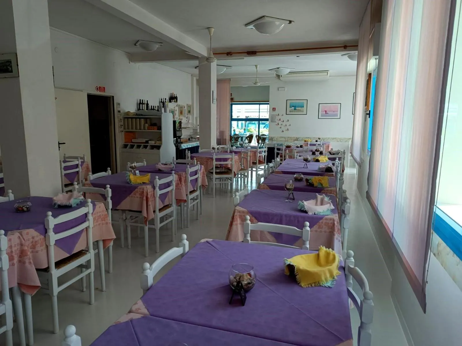 Dining area in Hotel Rosalba