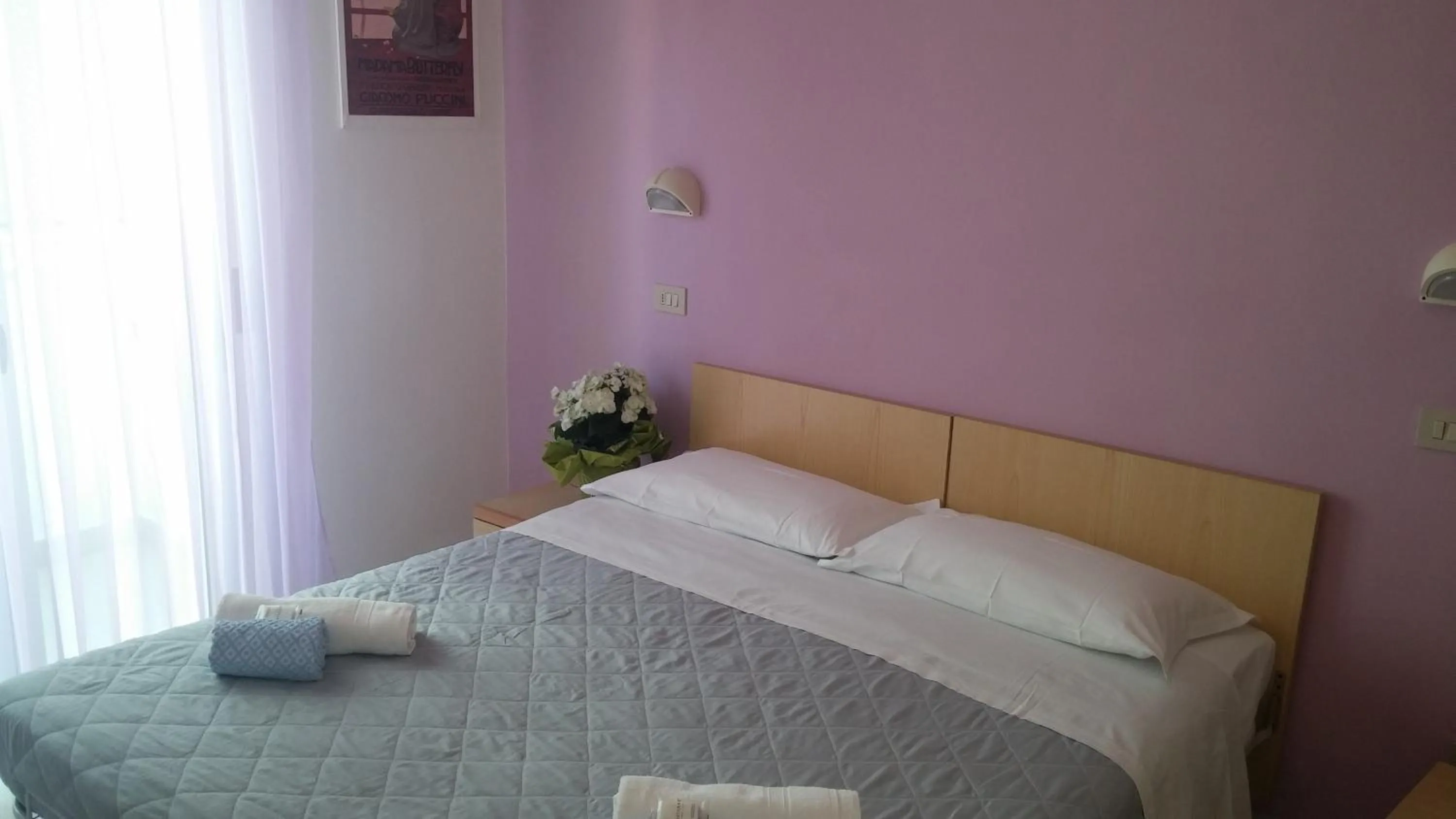 Bed in Hotel Rosalba