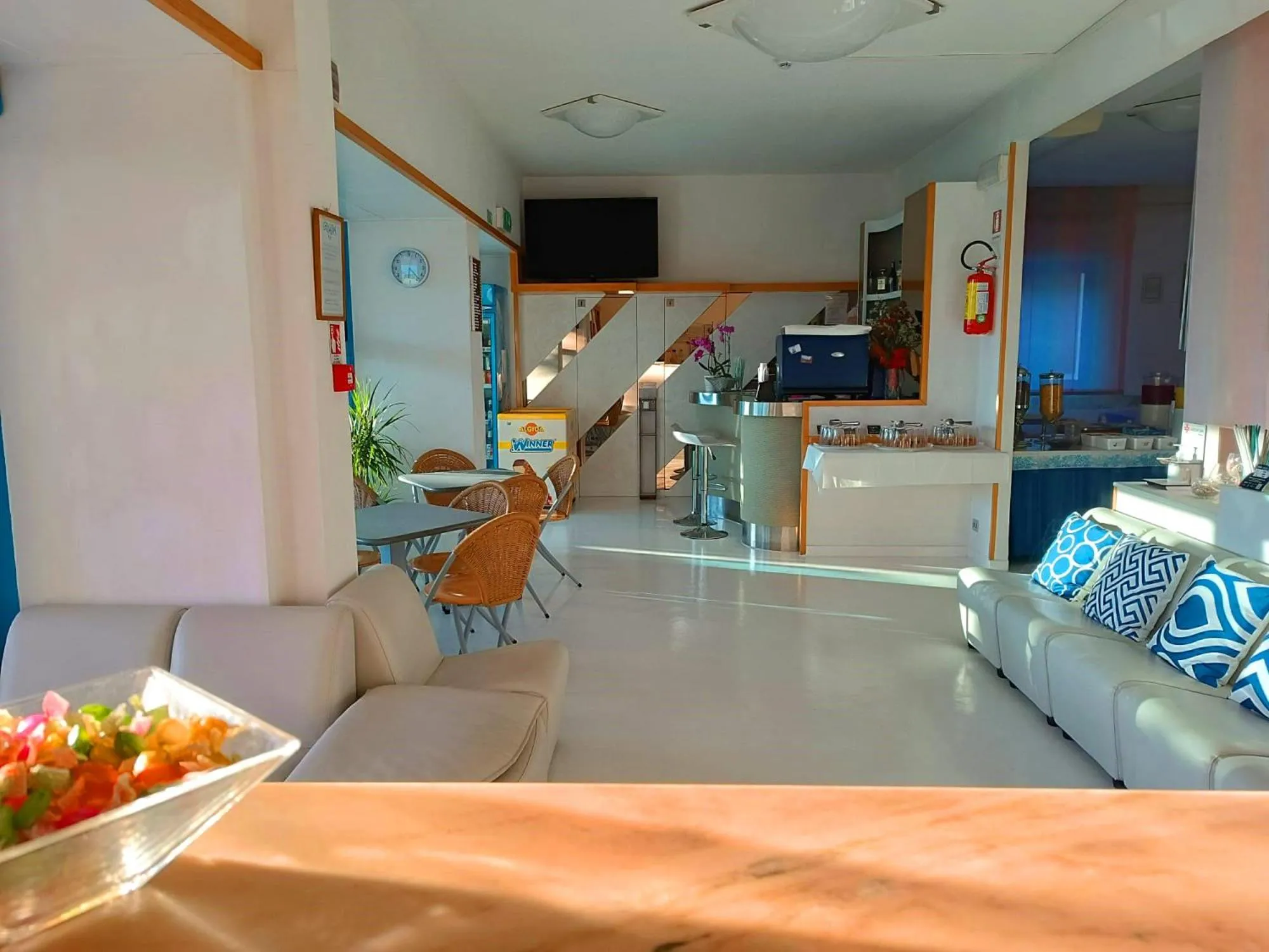 Communal lounge/ TV room in Hotel Rosalba