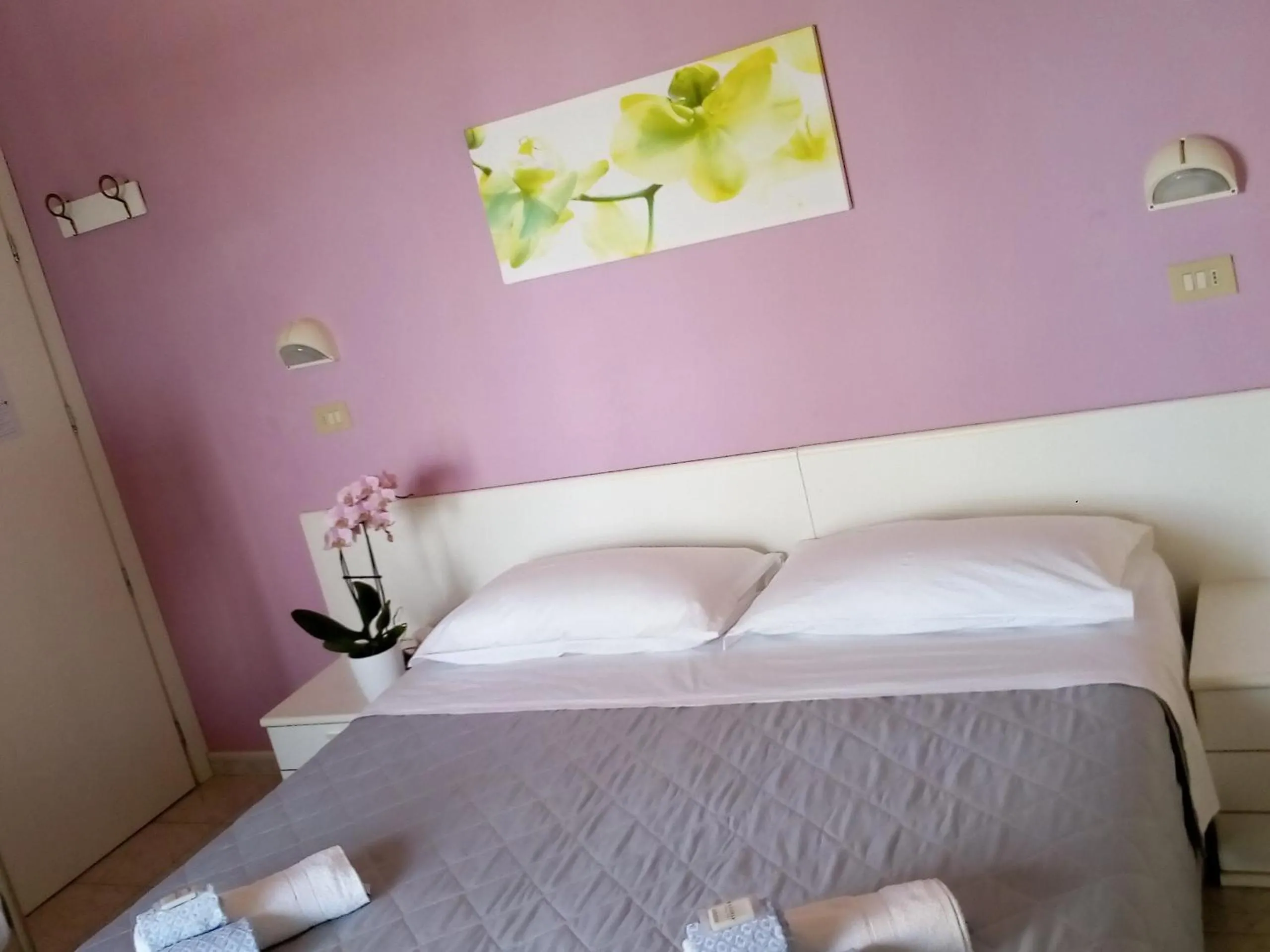 Bed in Hotel Rosalba