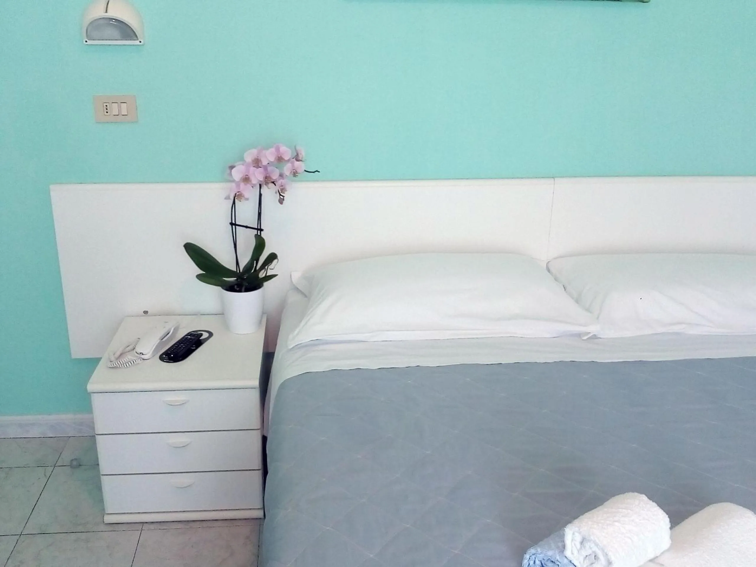 Bed in Hotel Rosalba