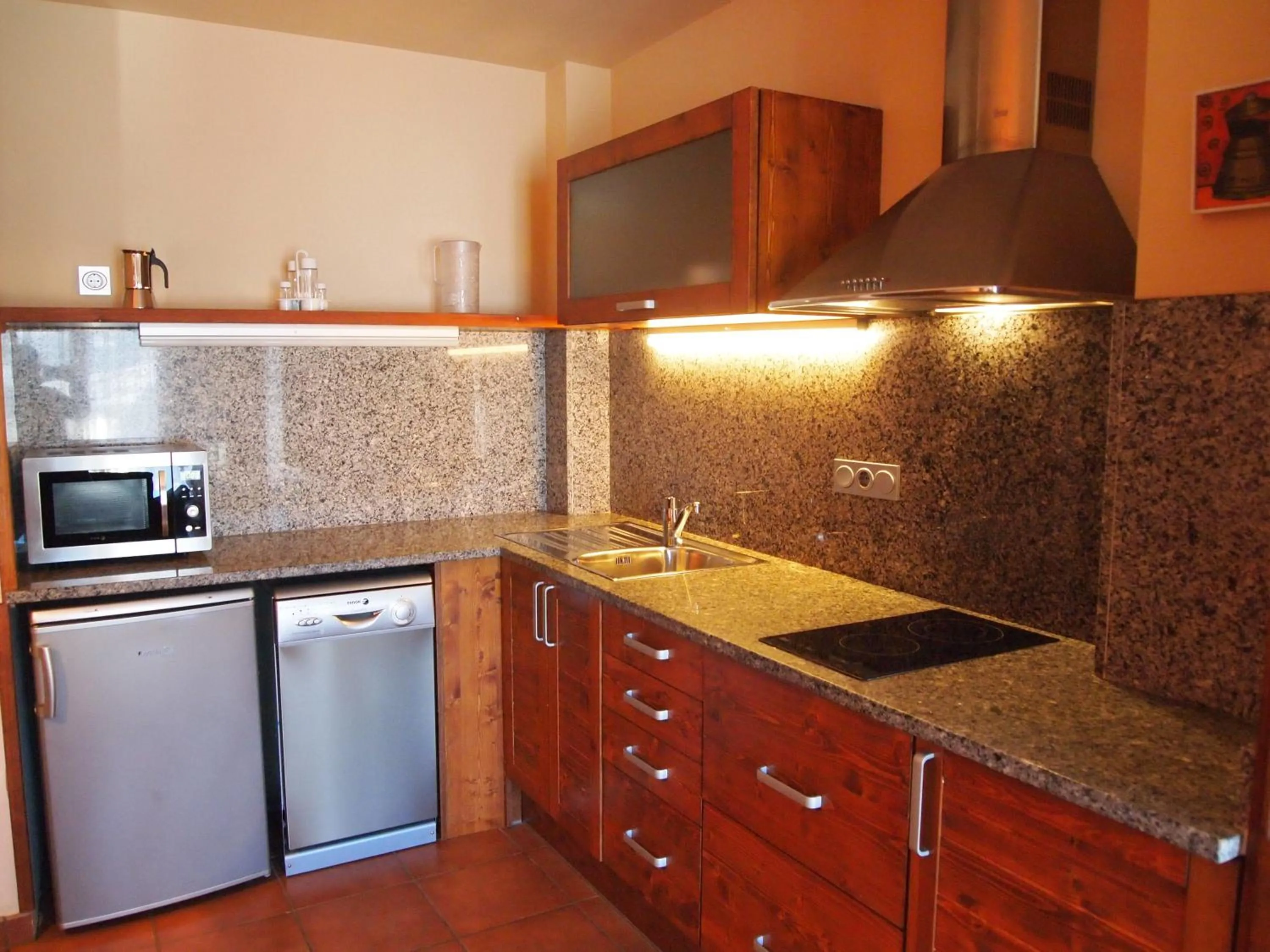 Kitchen or kitchenette in Aparthotel Bellver