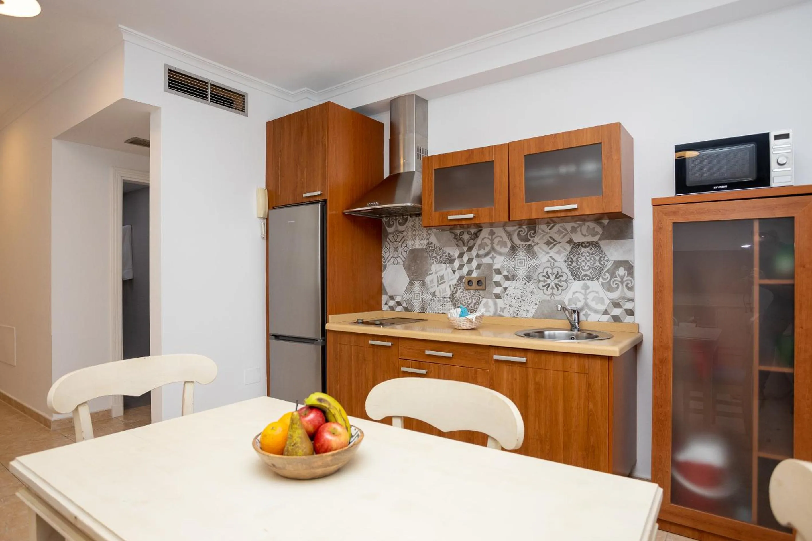 Kitchen or kitchenette in Villamar Hotel