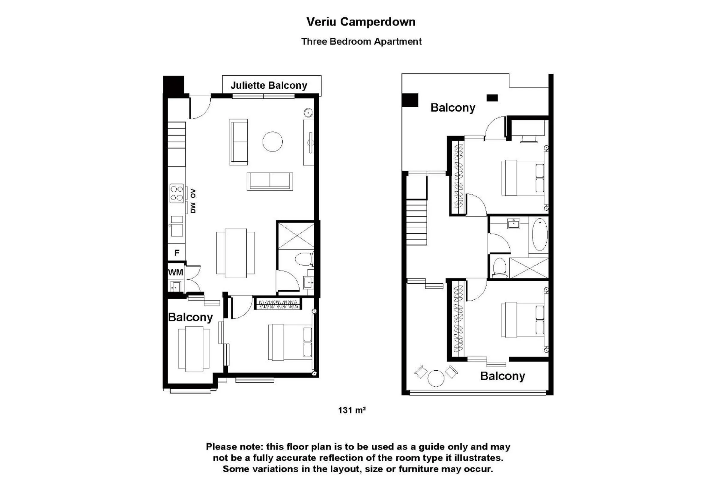 Floor plan in Veriu Camperdown
