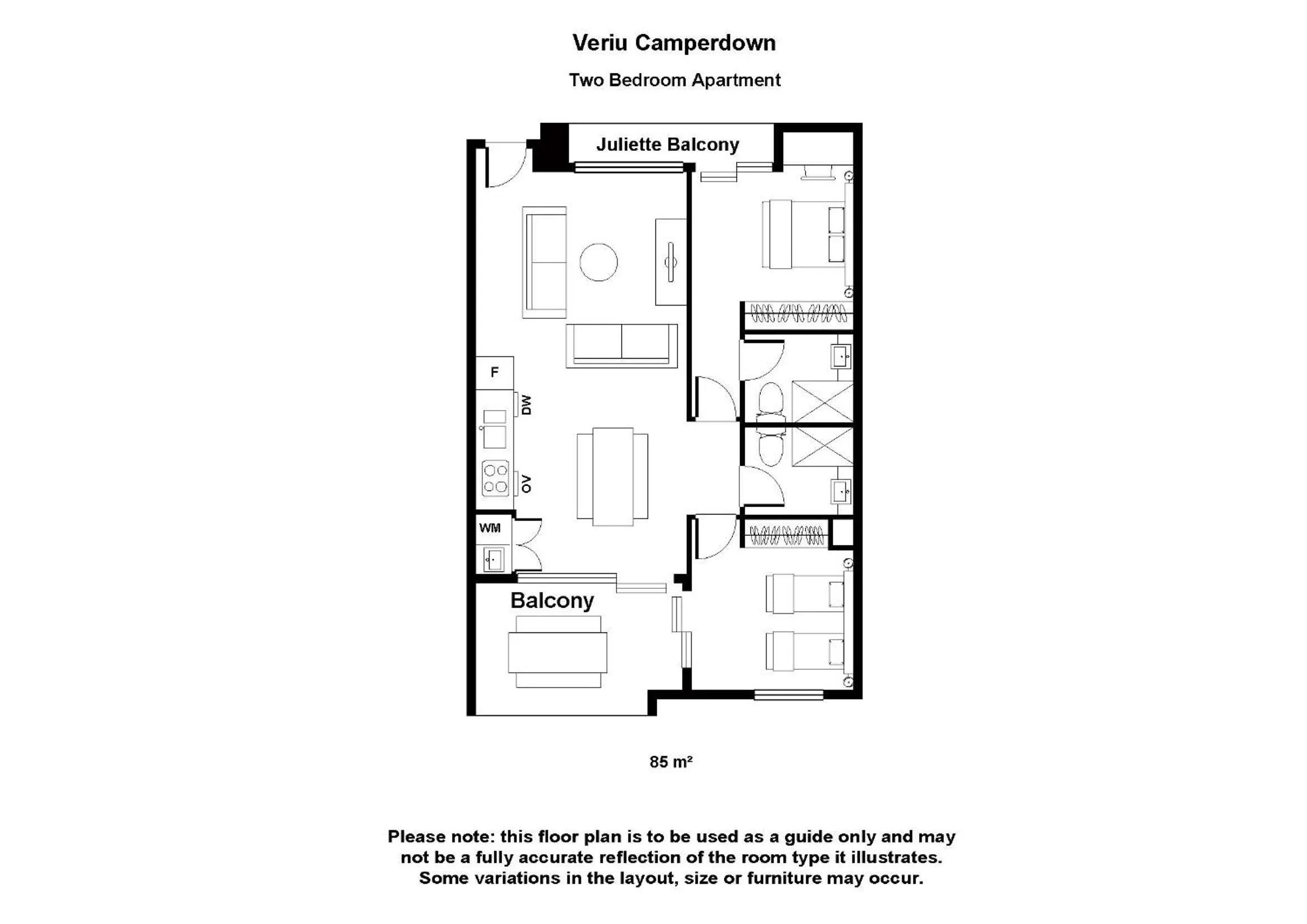 Floor plan in Veriu Camperdown