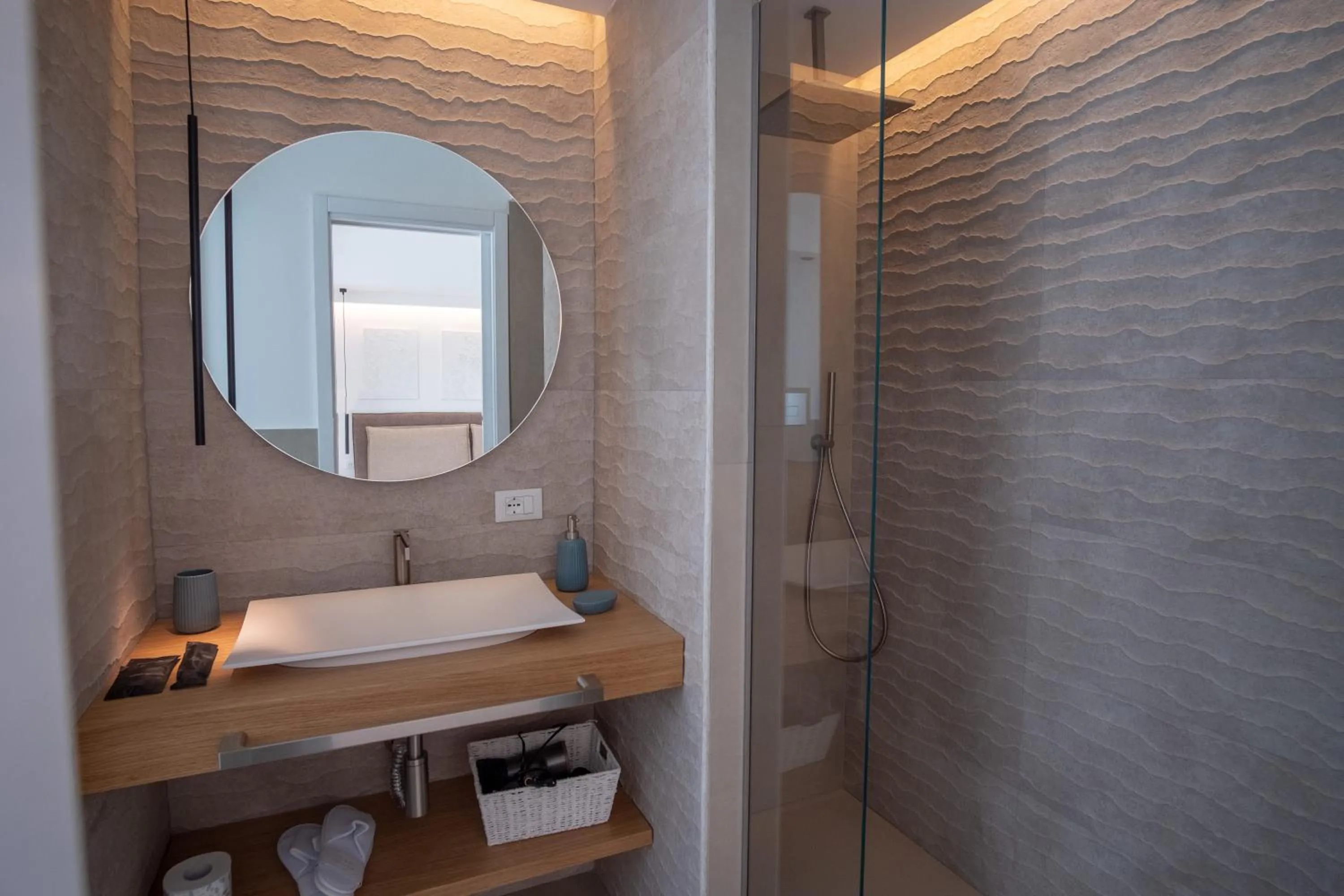 Shower in B&B Le Muse