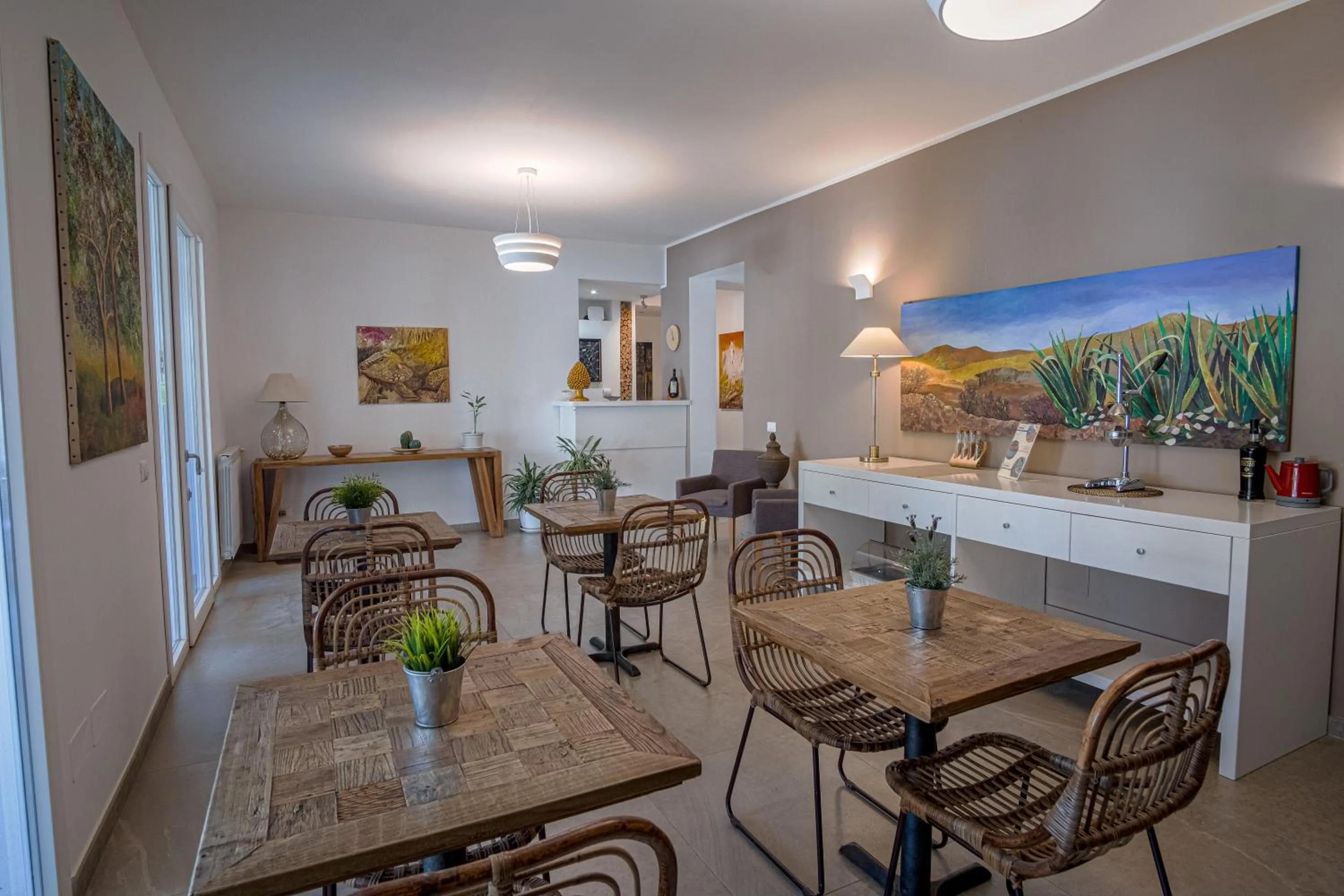 Communal lounge/ TV room in B&B Le Muse