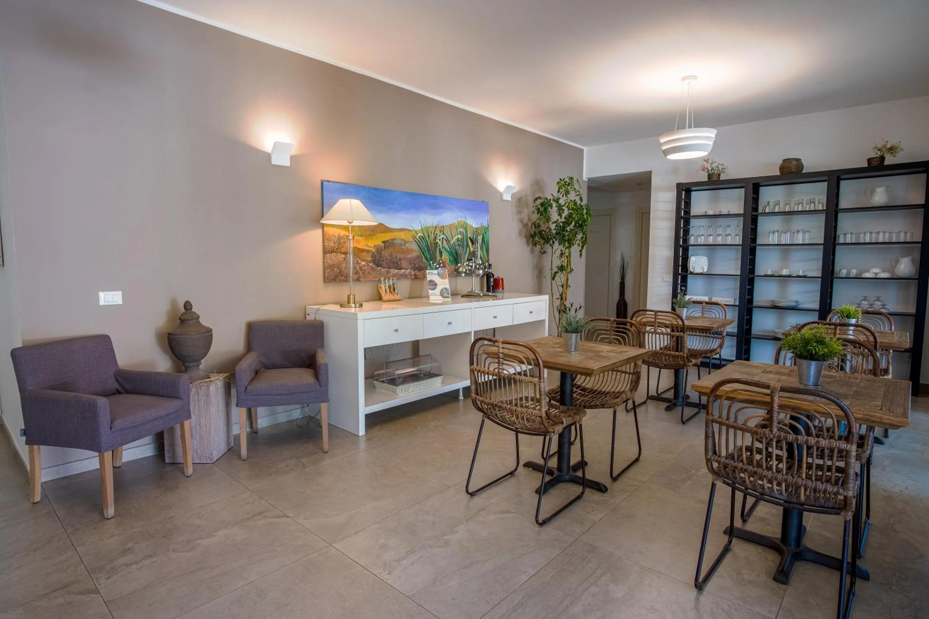 Communal lounge/ TV room in B&B Le Muse