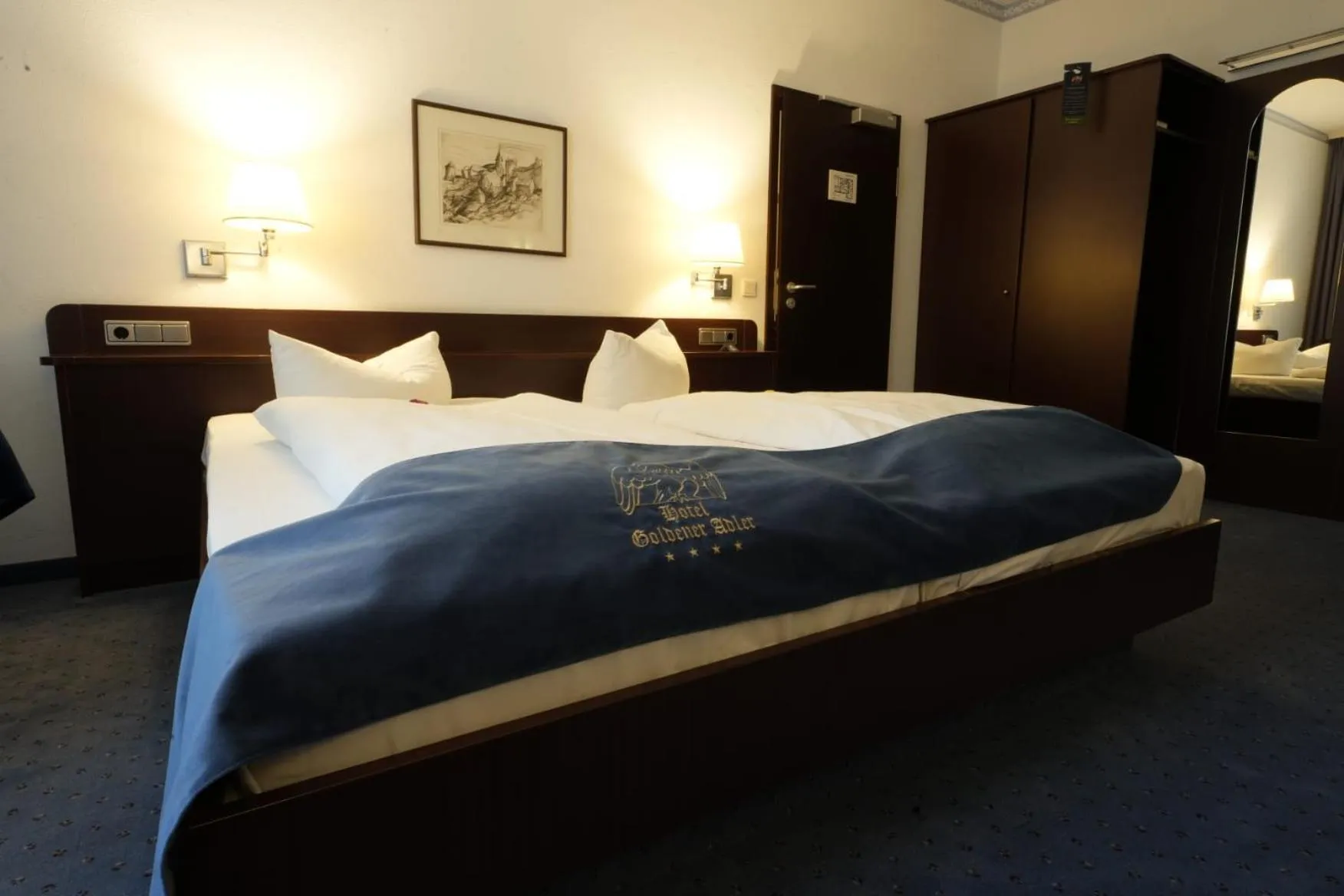 Photo of the whole room, Bed in Hotel Goldener Adler