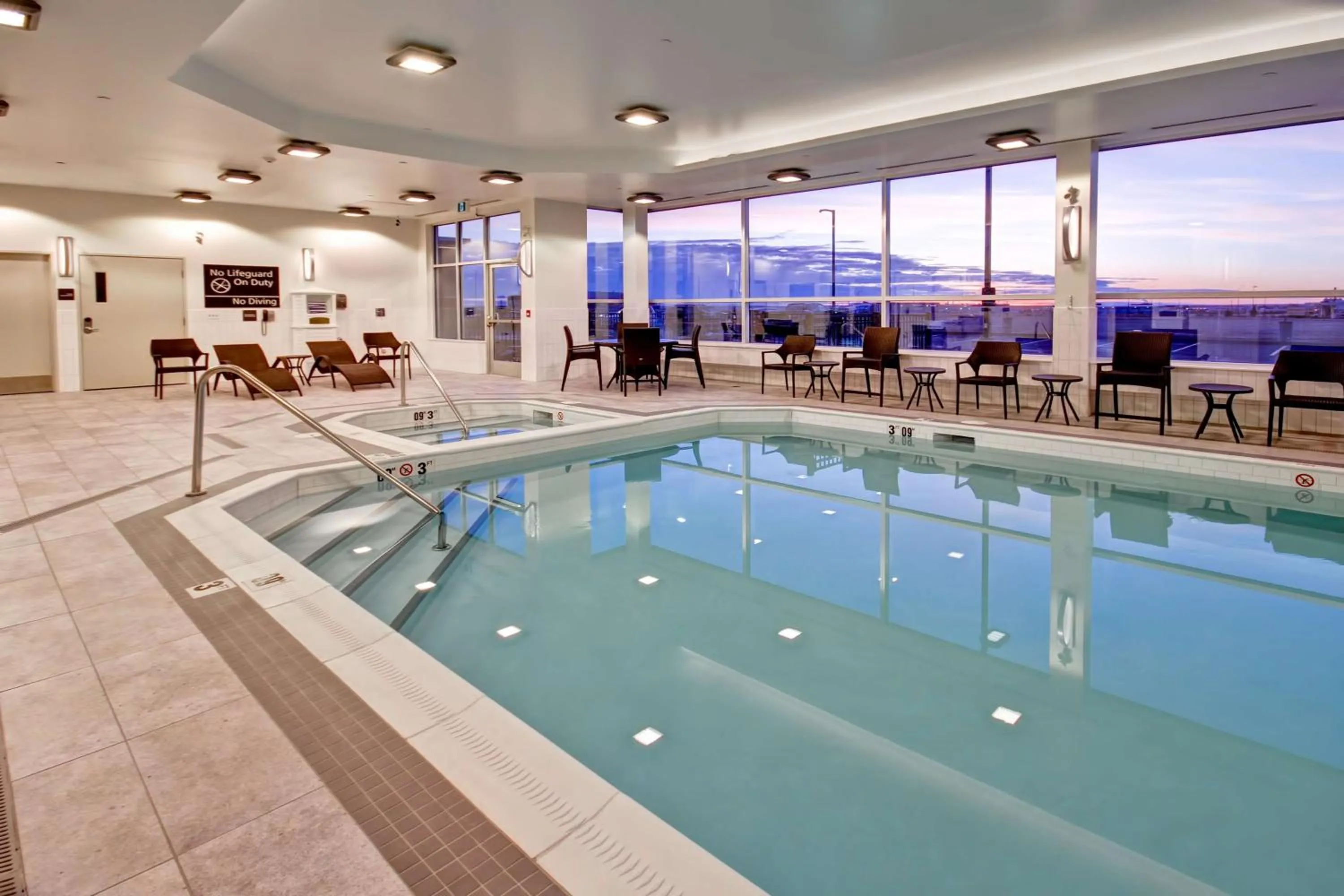Pool view in Hampton Inn & Suites - Medicine Hat