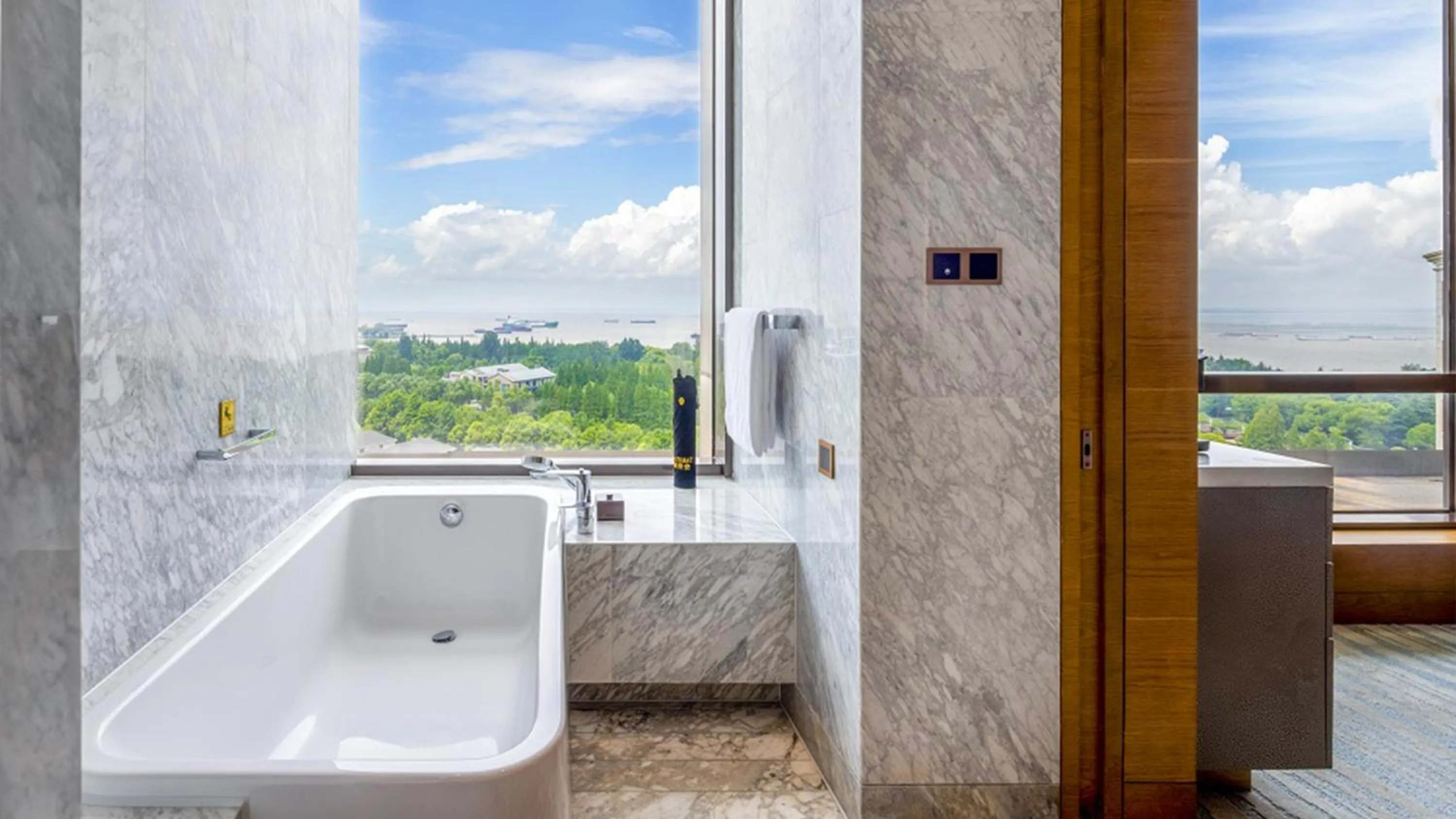 Bathroom in InterContinental Nantong by IHG-Best view of yangtze