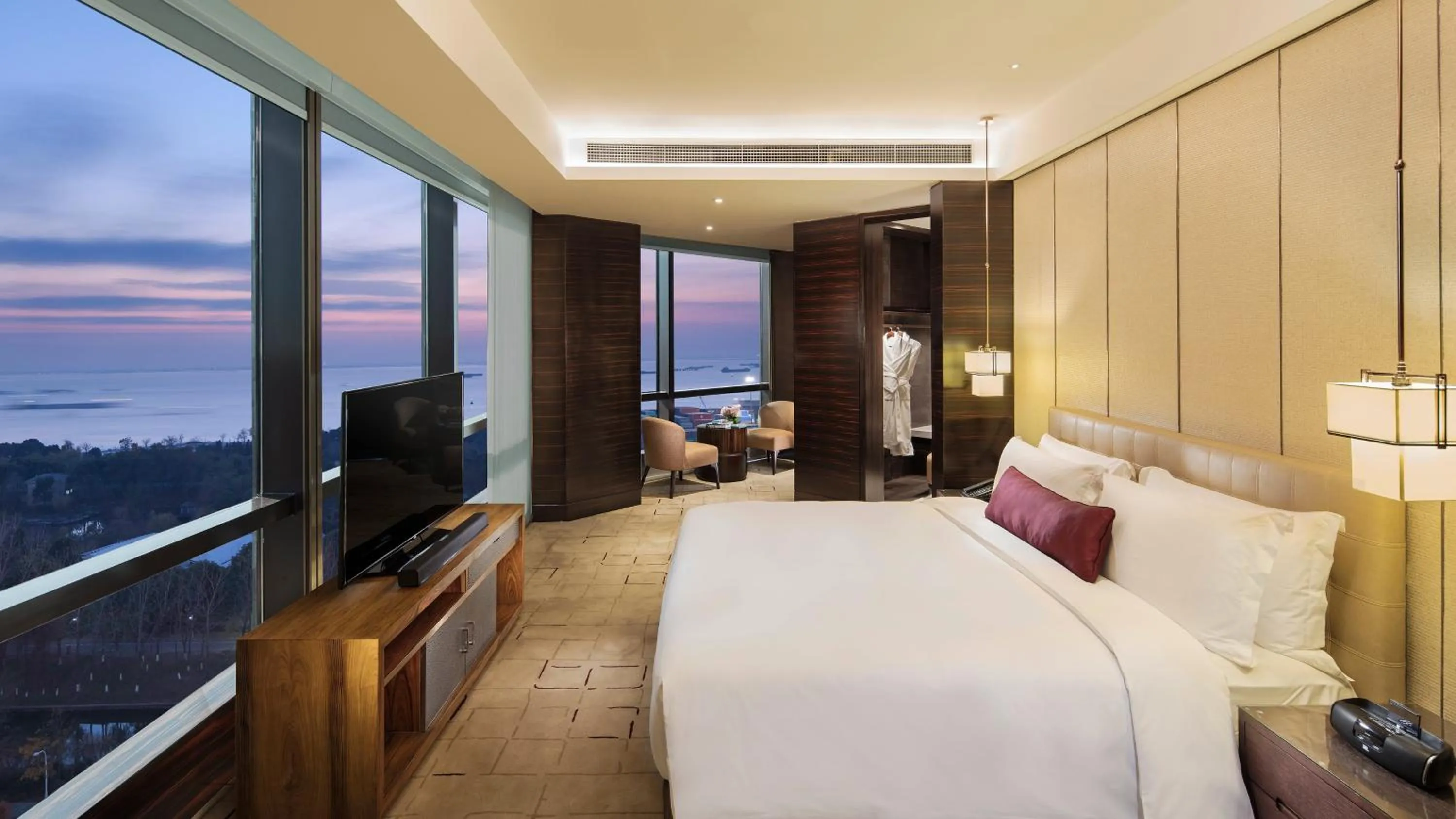 Other, Bed in InterContinental Nantong by IHG-Best view of yangtze