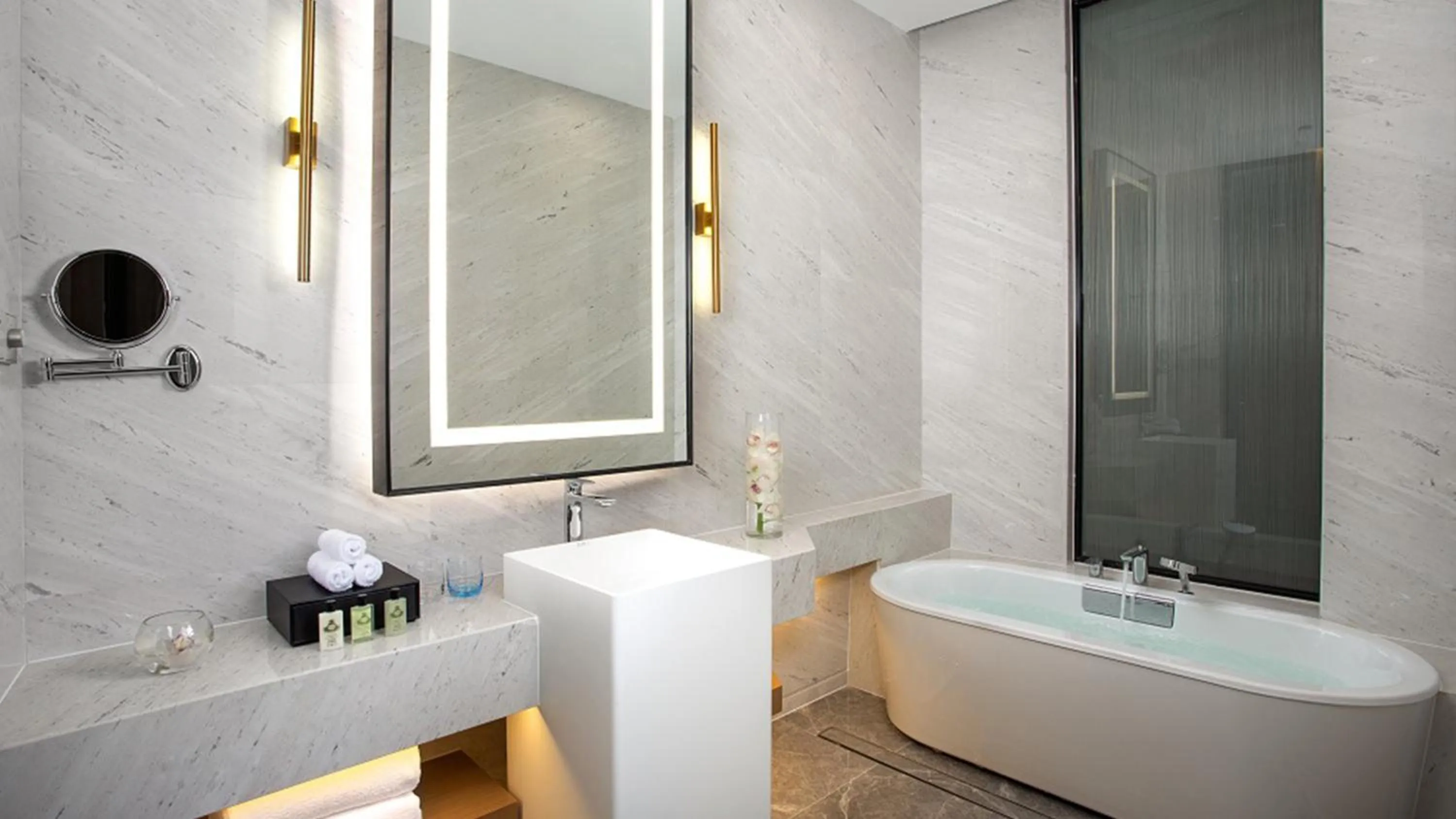 Bathroom in InterContinental Nantong by IHG-Best view of yangtze