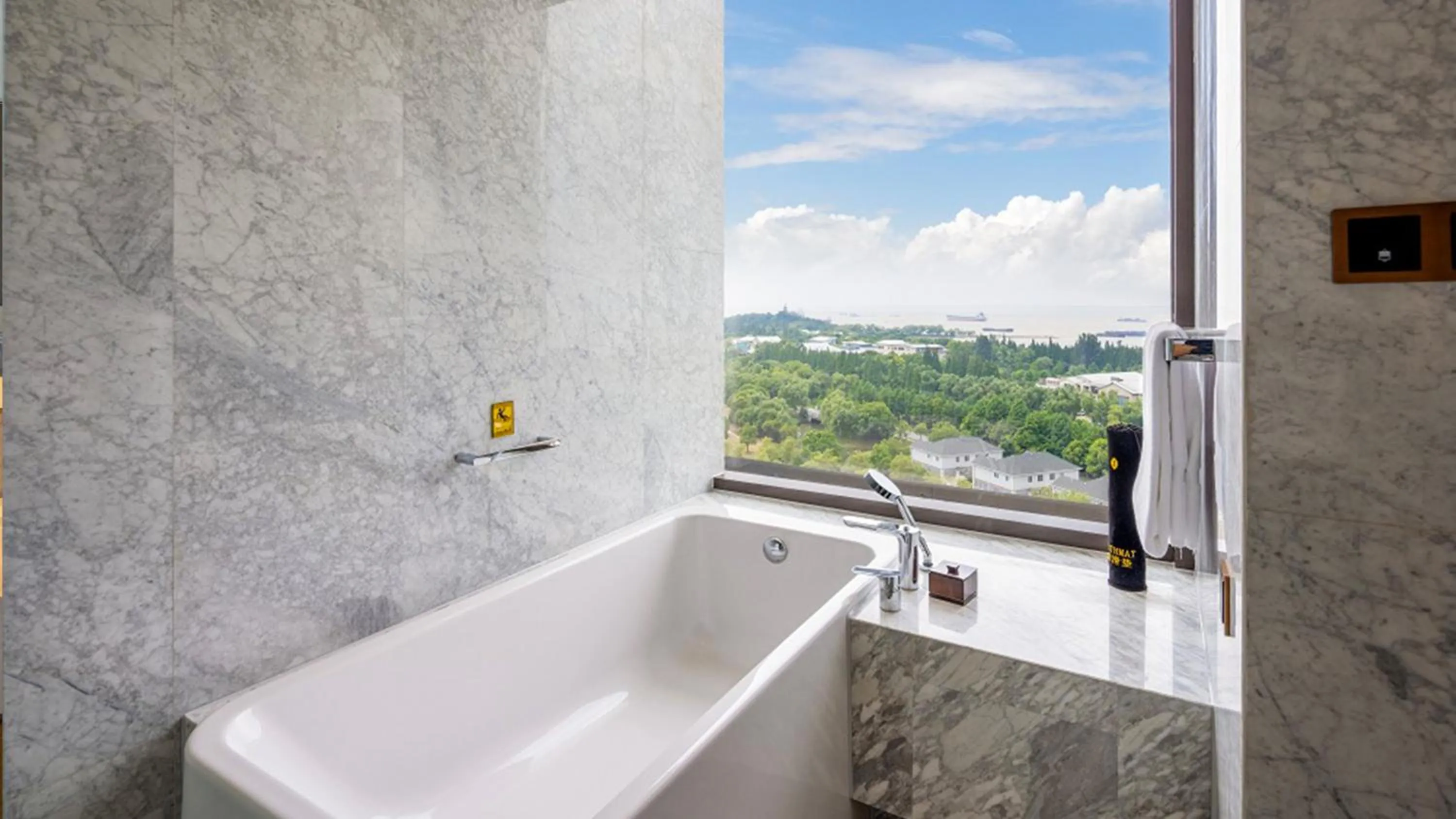 Bathroom in InterContinental Nantong by IHG-Best view of yangtze