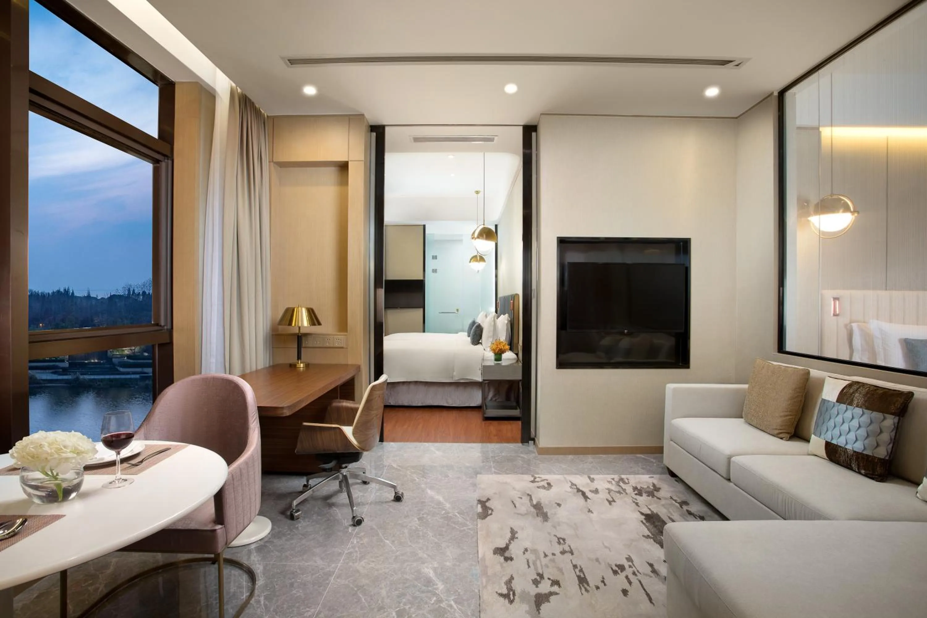 Photo of the whole room in InterContinental Nantong by IHG-Best view of yangtze