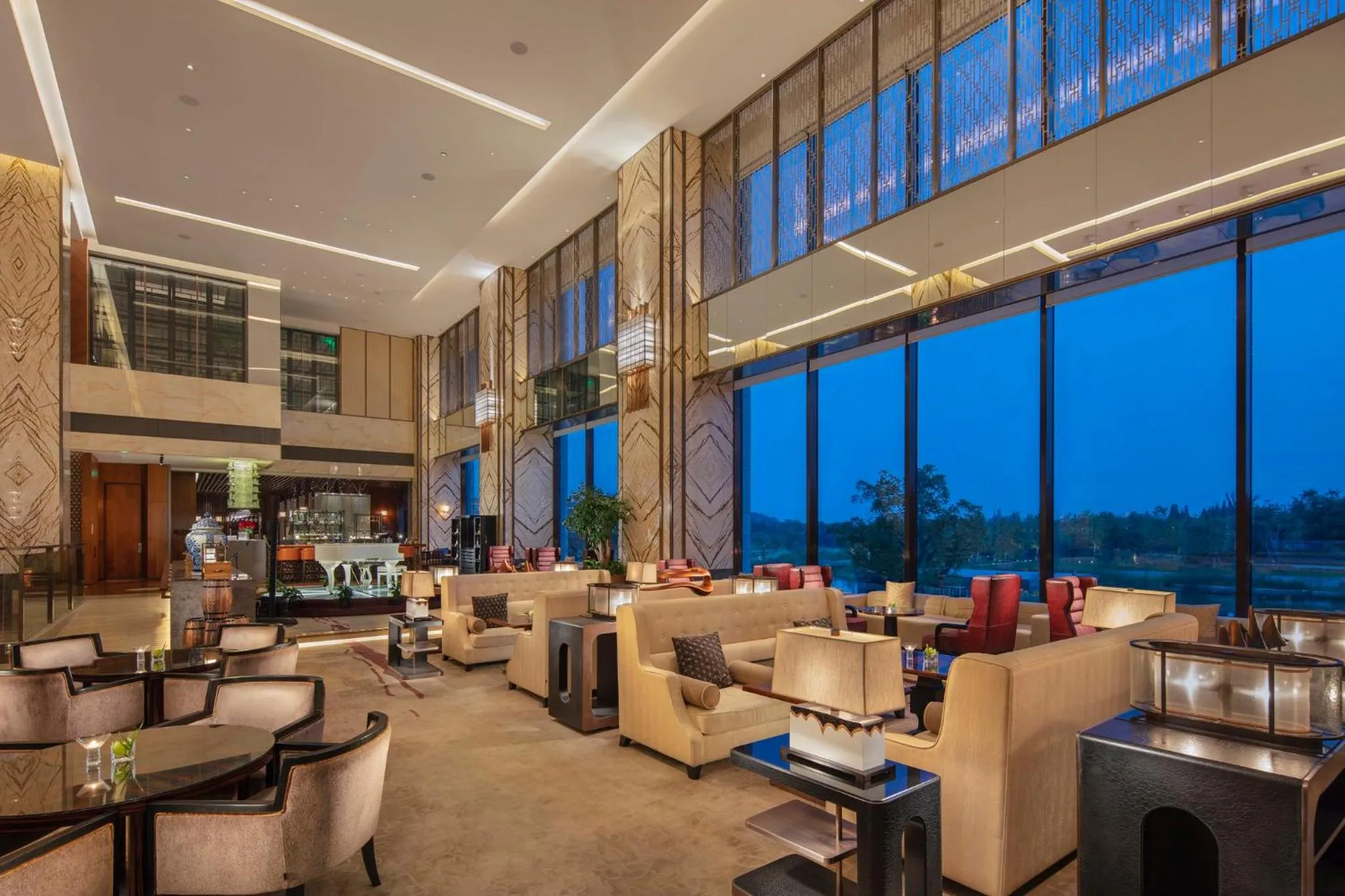 Lounge or bar in InterContinental Nantong by IHG-Best view of yangtze