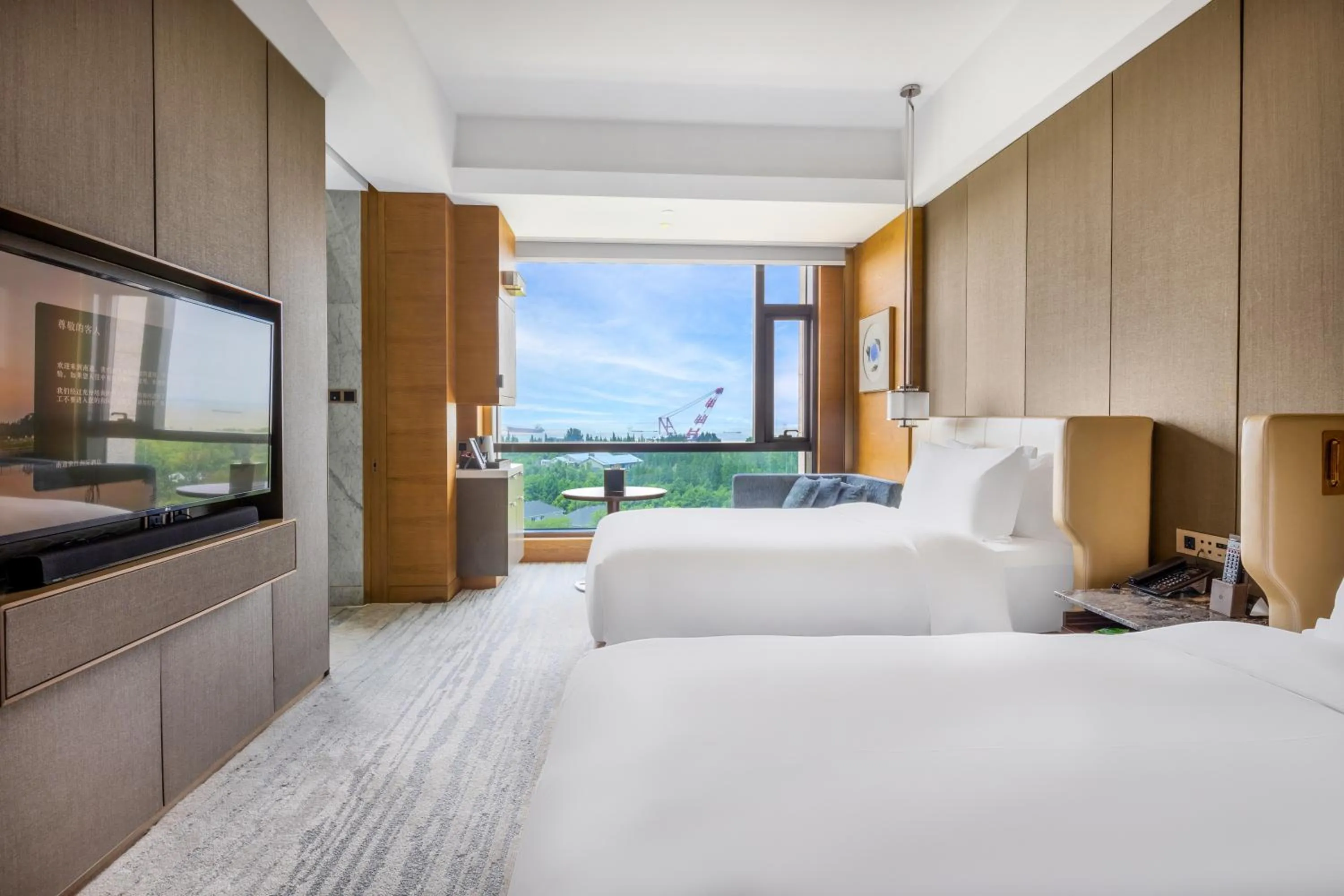 Bedroom, Bed in InterContinental Nantong by IHG-Best view of yangtze